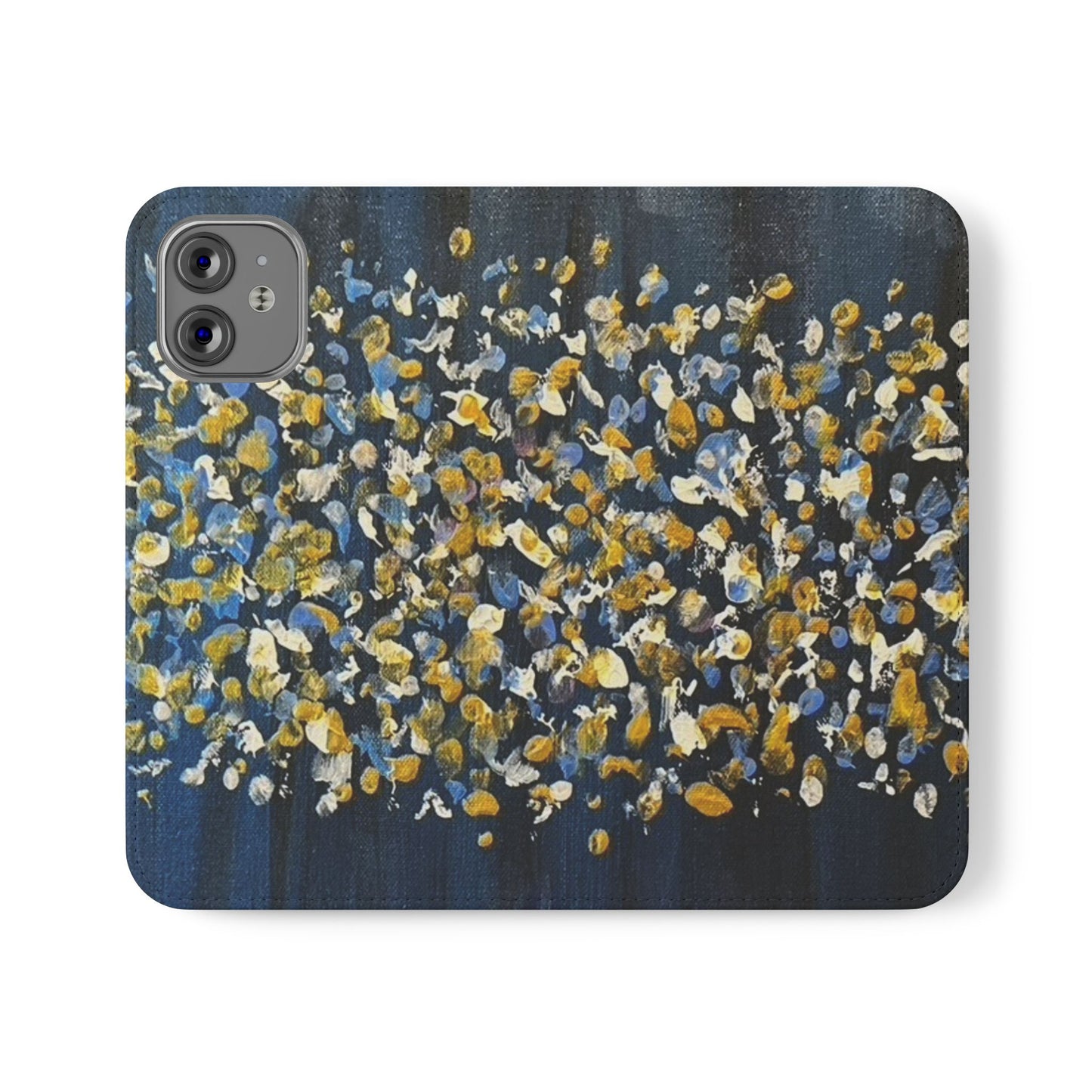 Flip Case-Blue Abstract