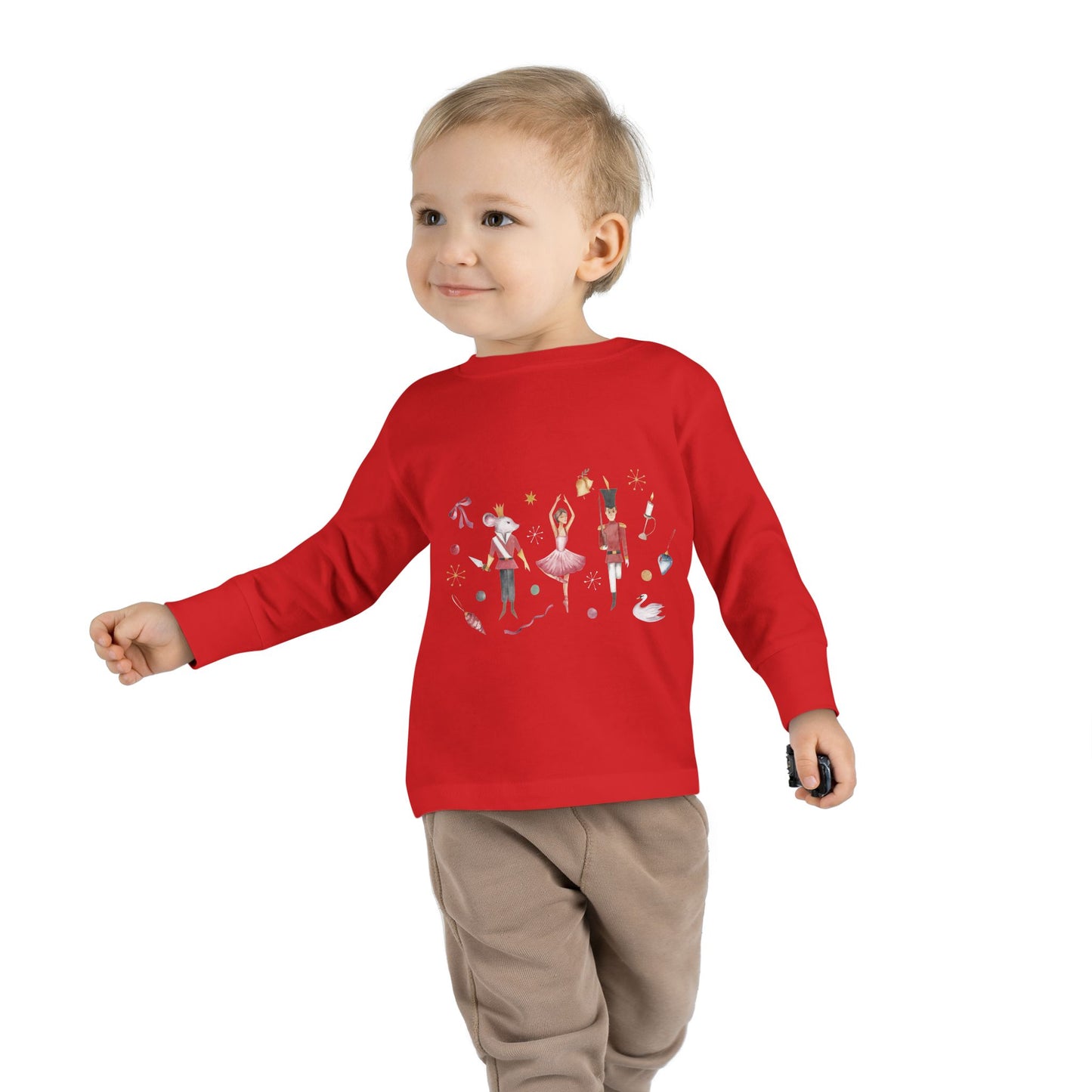 Cute Toddler Long Sleeve Tee ~  Nutcracker Ballet Graphic