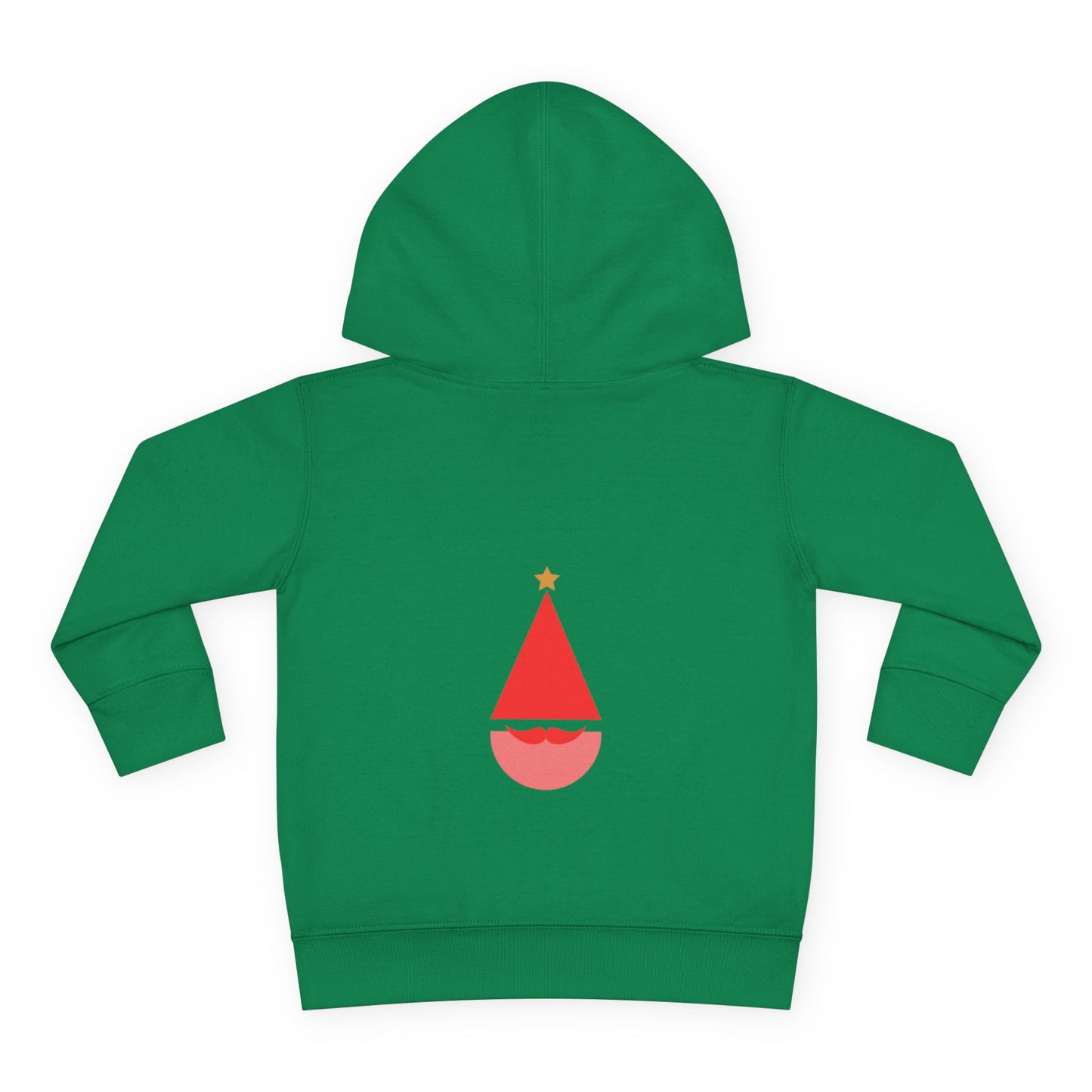 Toddler Hoodie ~ Pink Christmas Tree & Jolly Santa