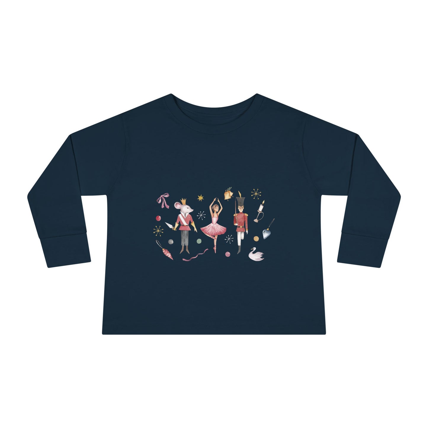 Cute Toddler Long Sleeve Tee ~  Nutcracker Ballet Graphic