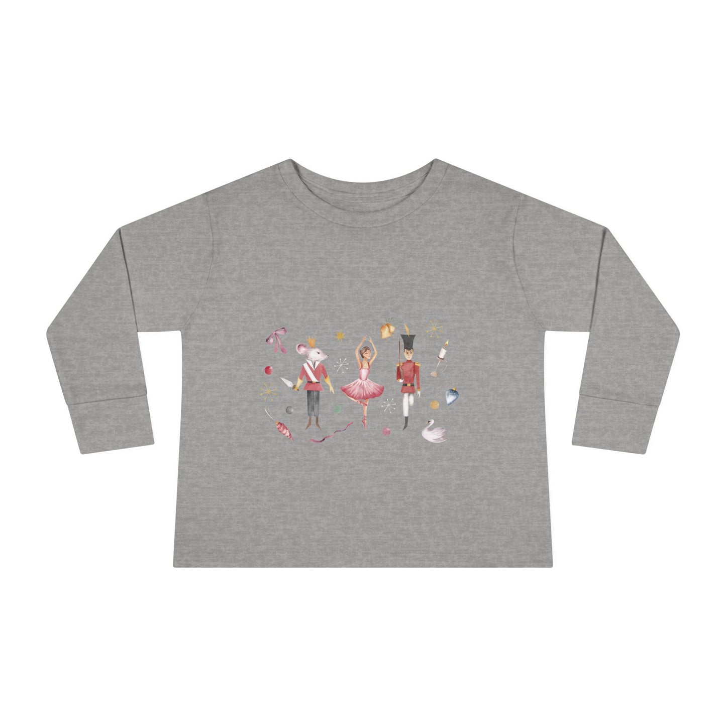 Cute Toddler Long Sleeve Tee ~  Nutcracker Ballet Graphic