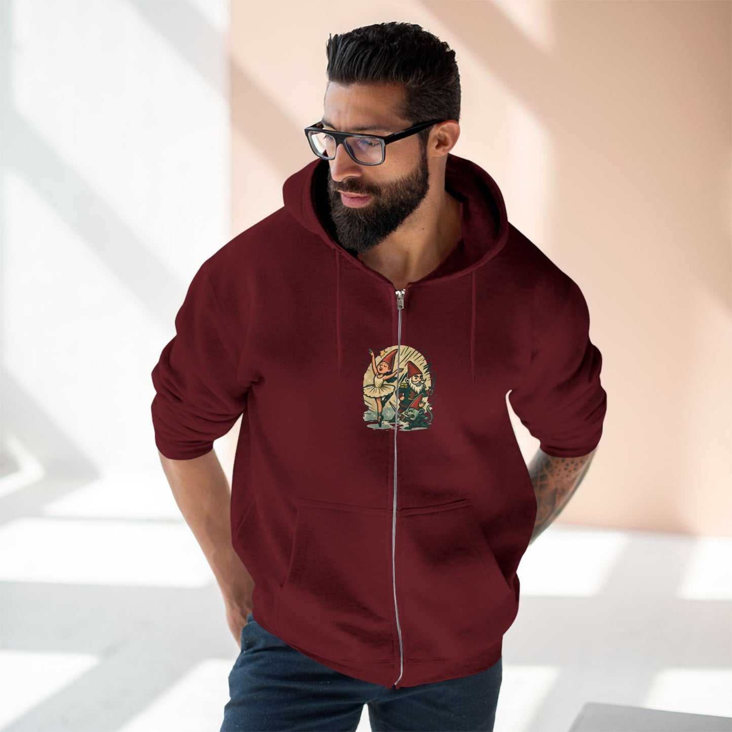 Zip Hoodie ~ Gnome Nutcracker Suite