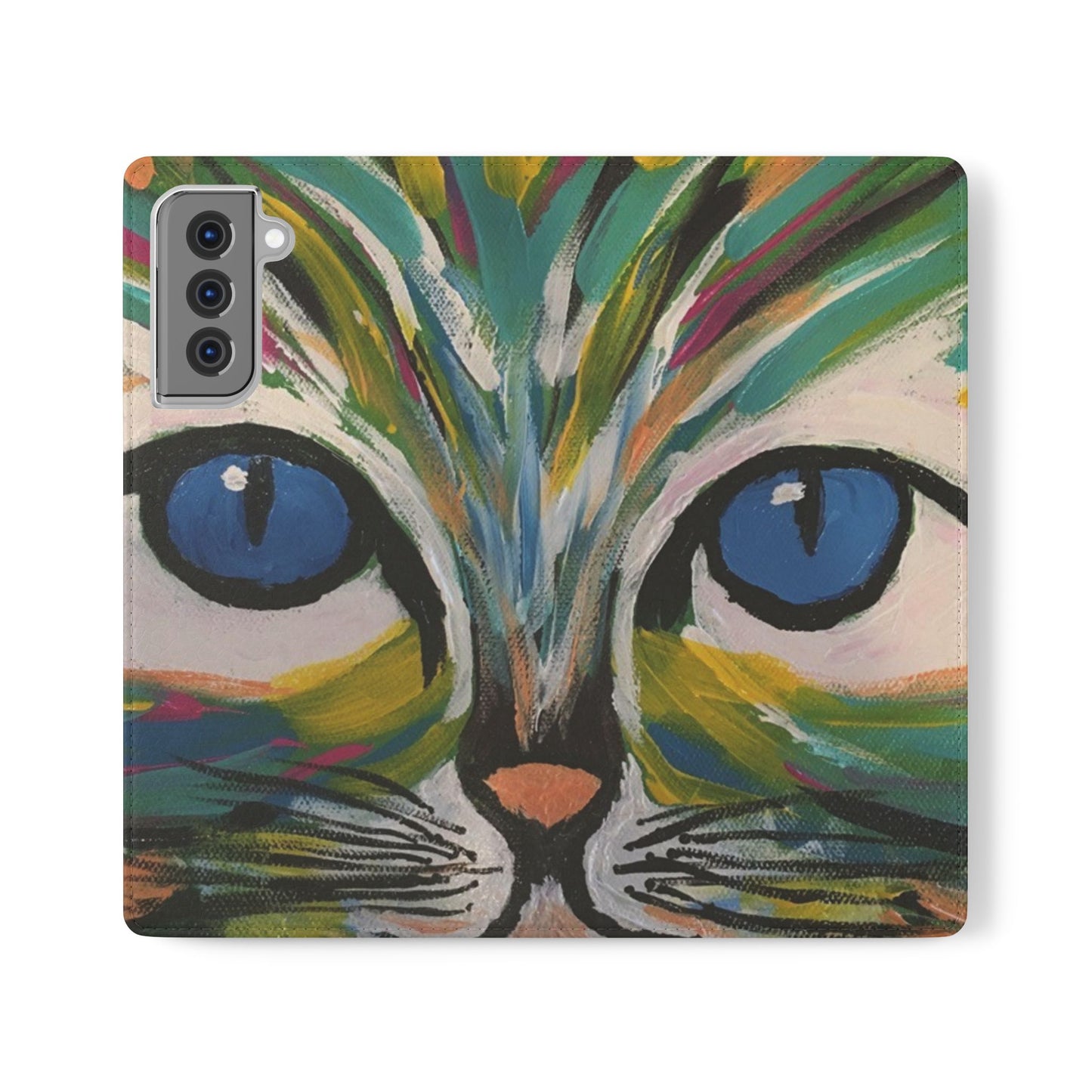 Flip Case-Blue Eyed Cat