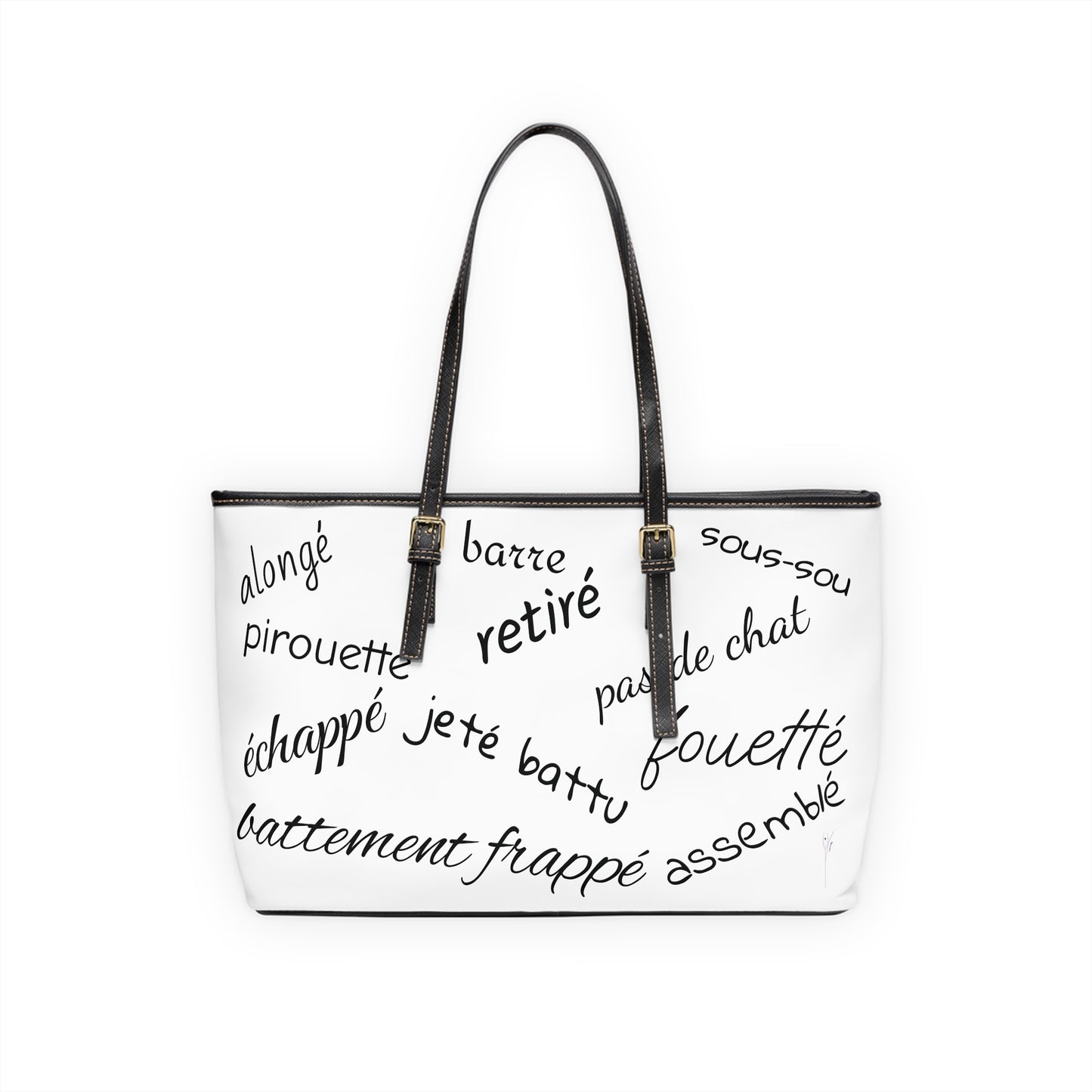 Chic Ballet Shoulder Bag (White)