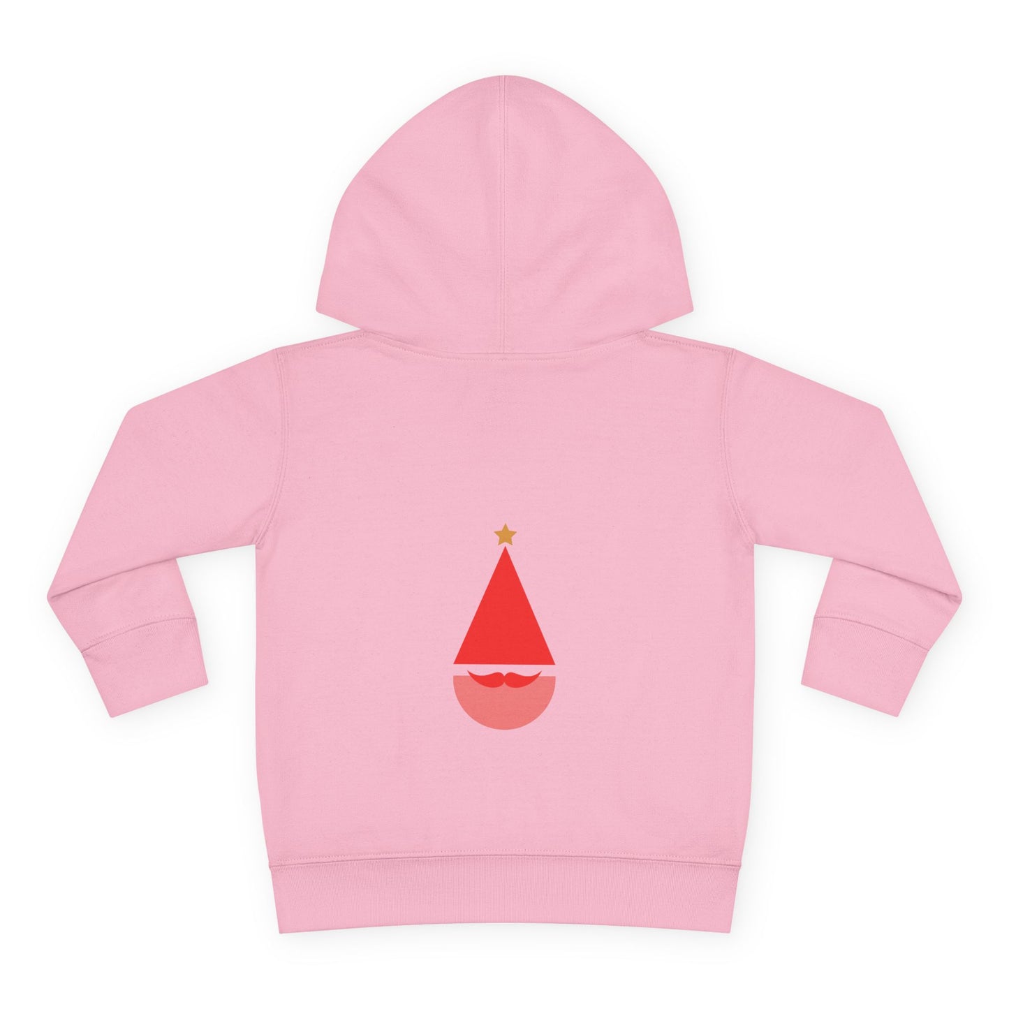 Toddler Hoodie ~ Pink Christmas Tree & Jolly Santa