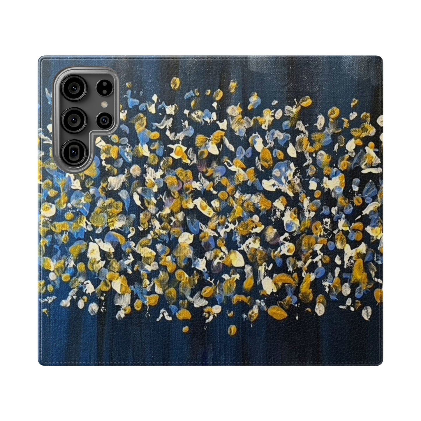 Flip Case-Blue Abstract