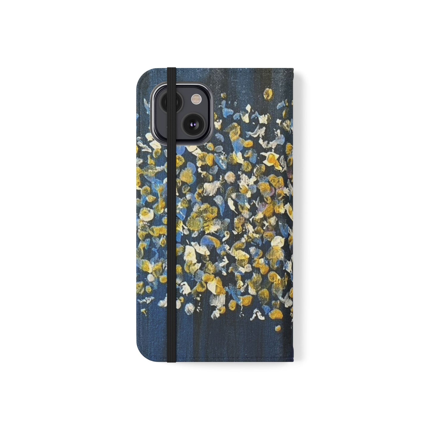 Flip Case-Blue Abstract