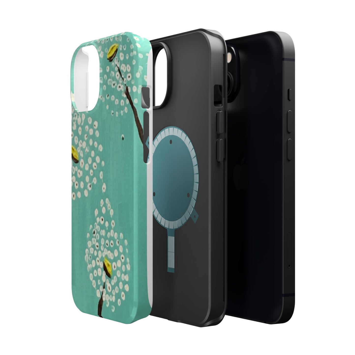 Magnetic Tough Cases-White Dandelions