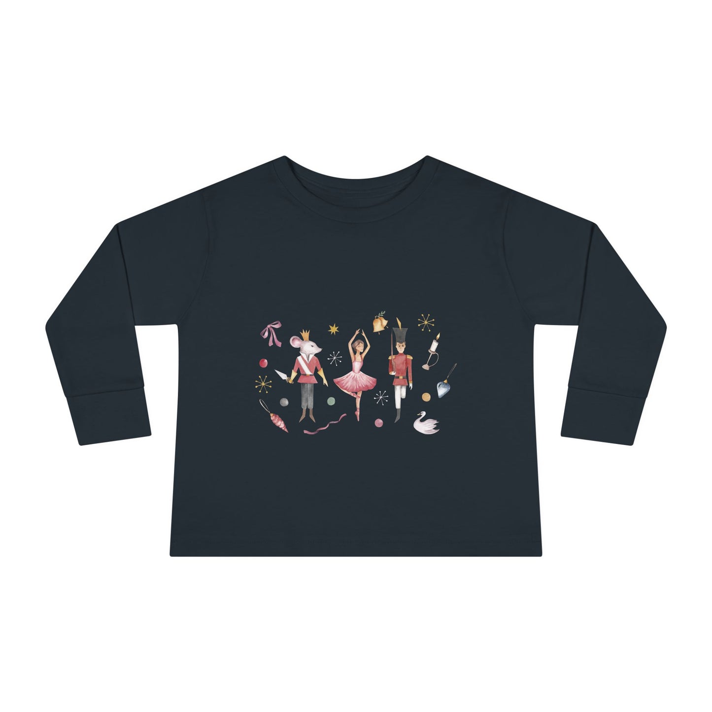 Cute Toddler Long Sleeve Tee ~  Nutcracker Ballet Graphic