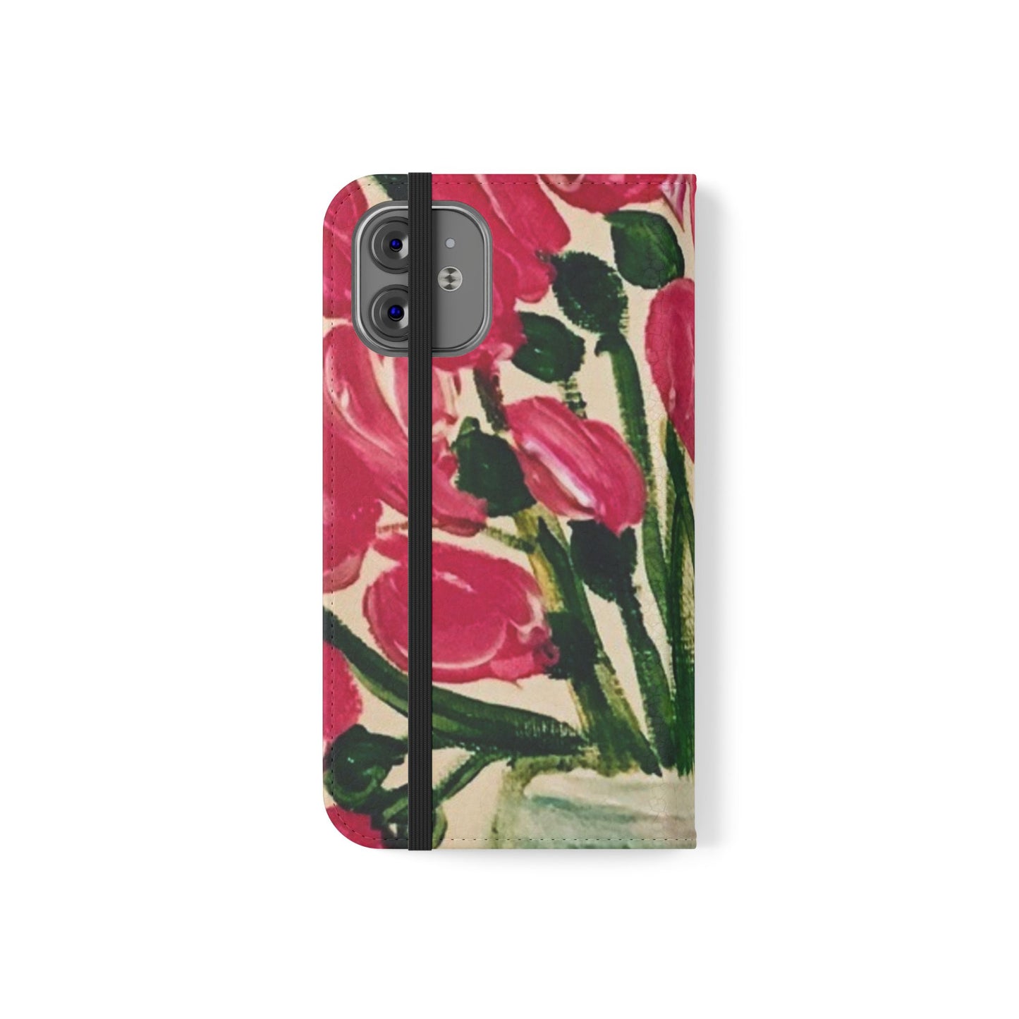Flip Case-Pink Tulips
