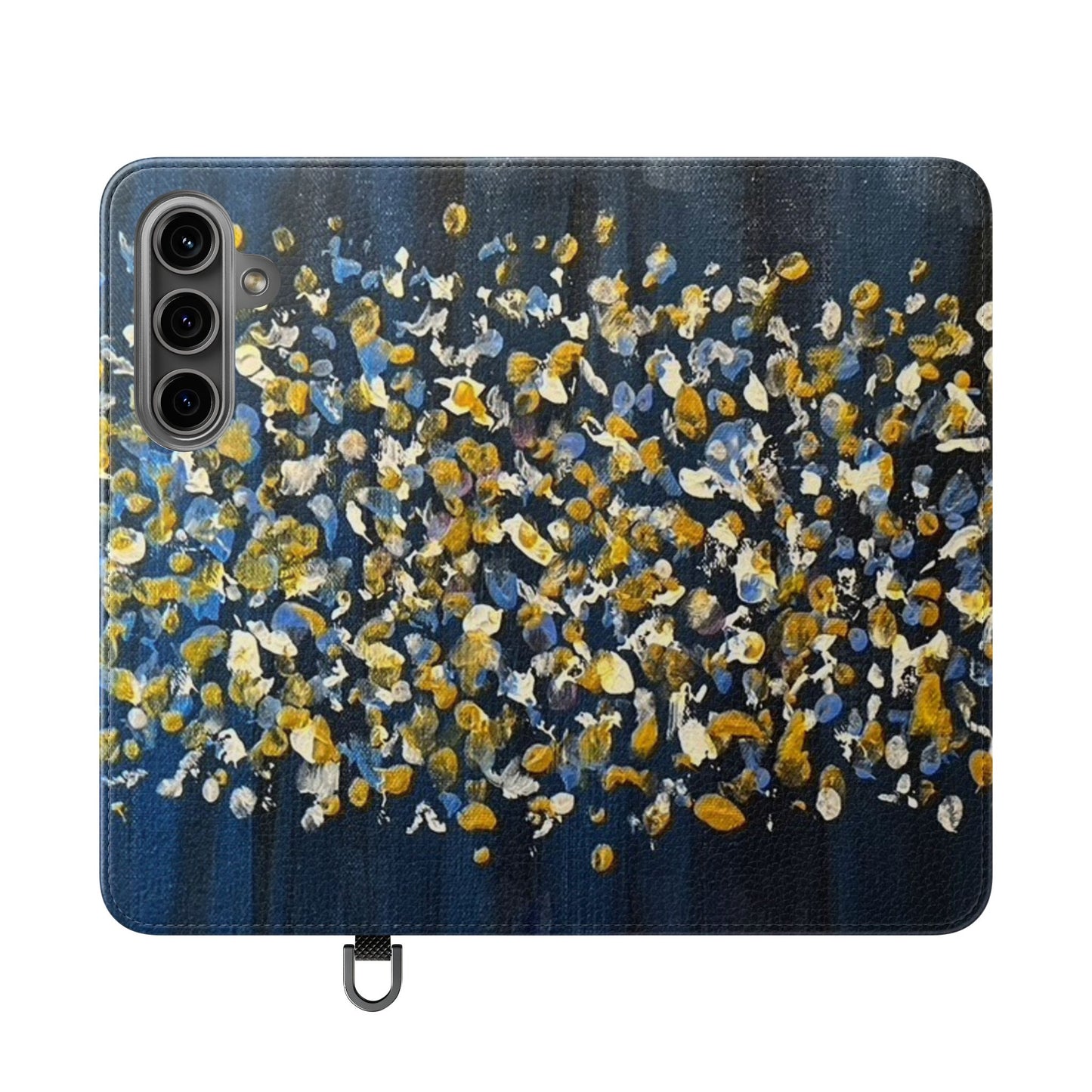 Flip Case-Blue Abstract