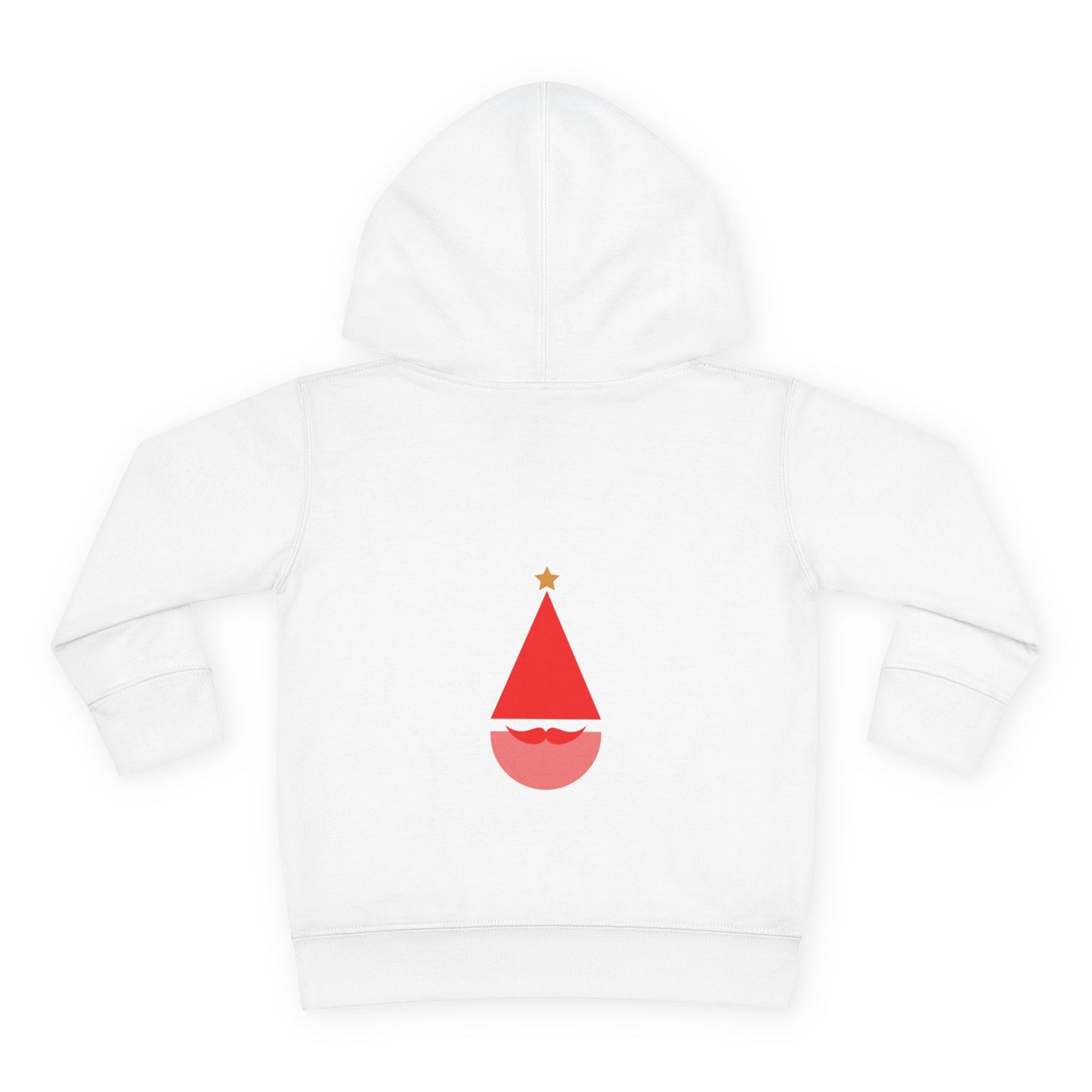 Toddler Hoodie ~ Pink Christmas Tree & Jolly Santa