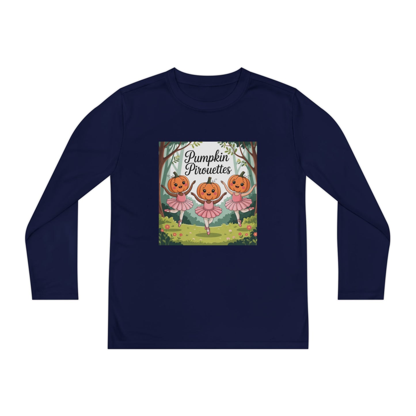 Girl's Long Sleeve Pumpkin Tee