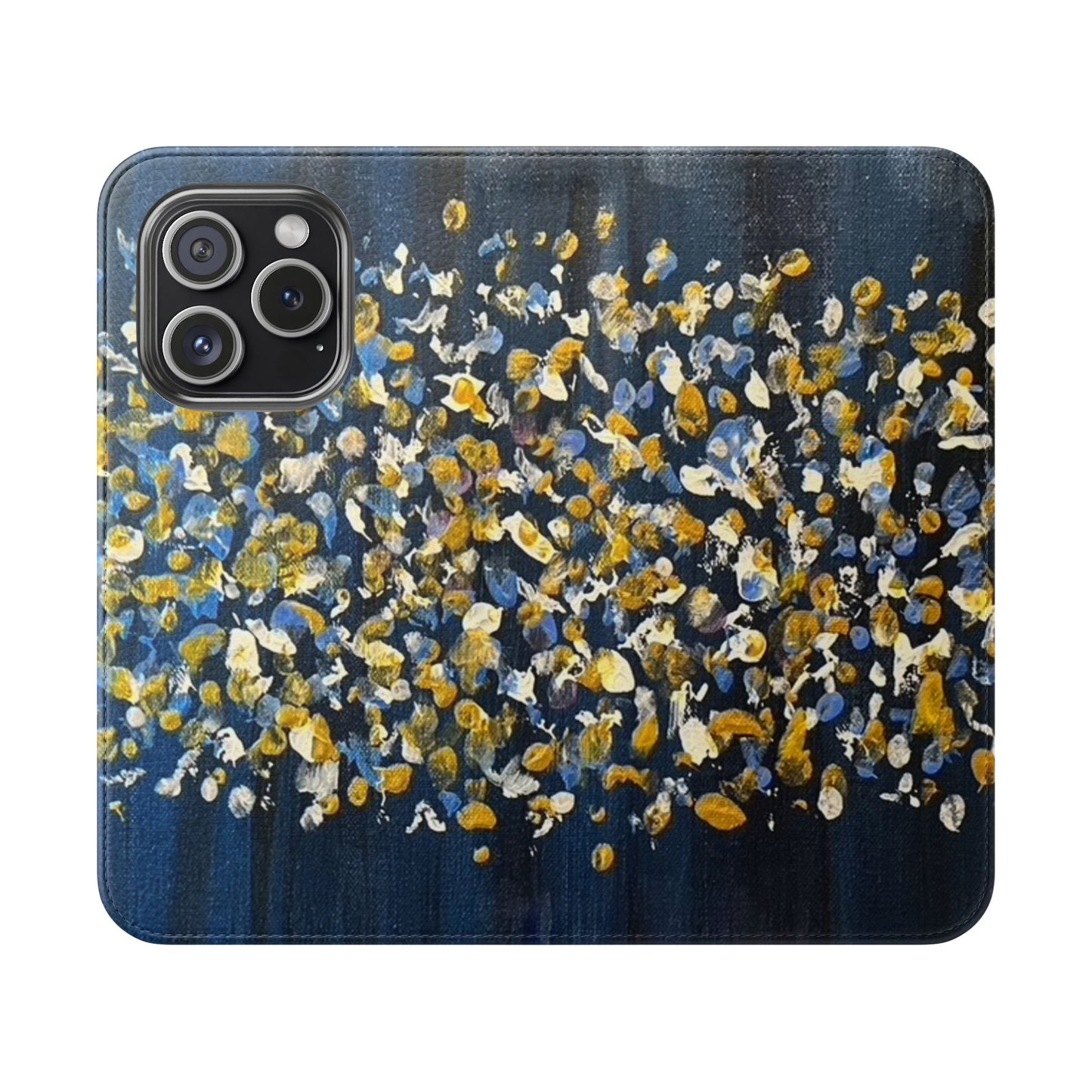 Flip Case-Blue Abstract