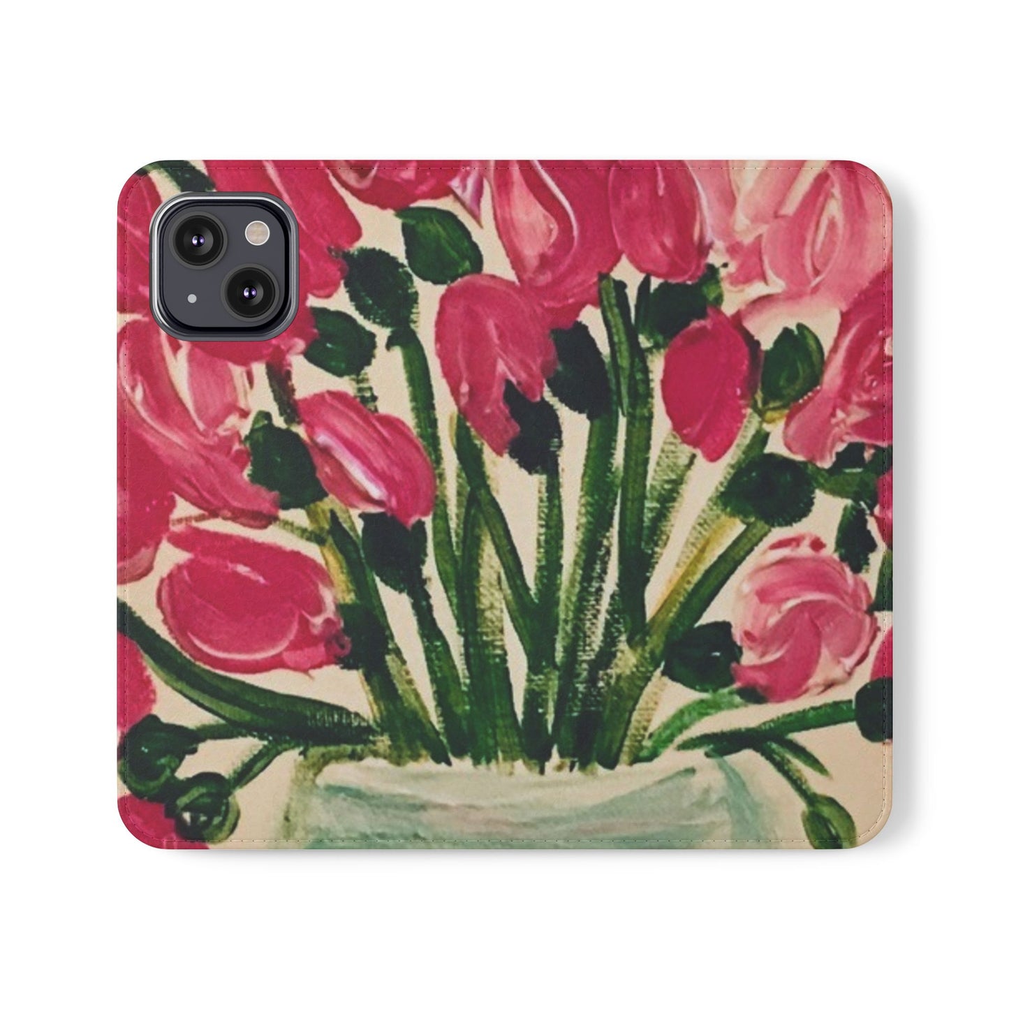 Flip Case-Pink Tulips
