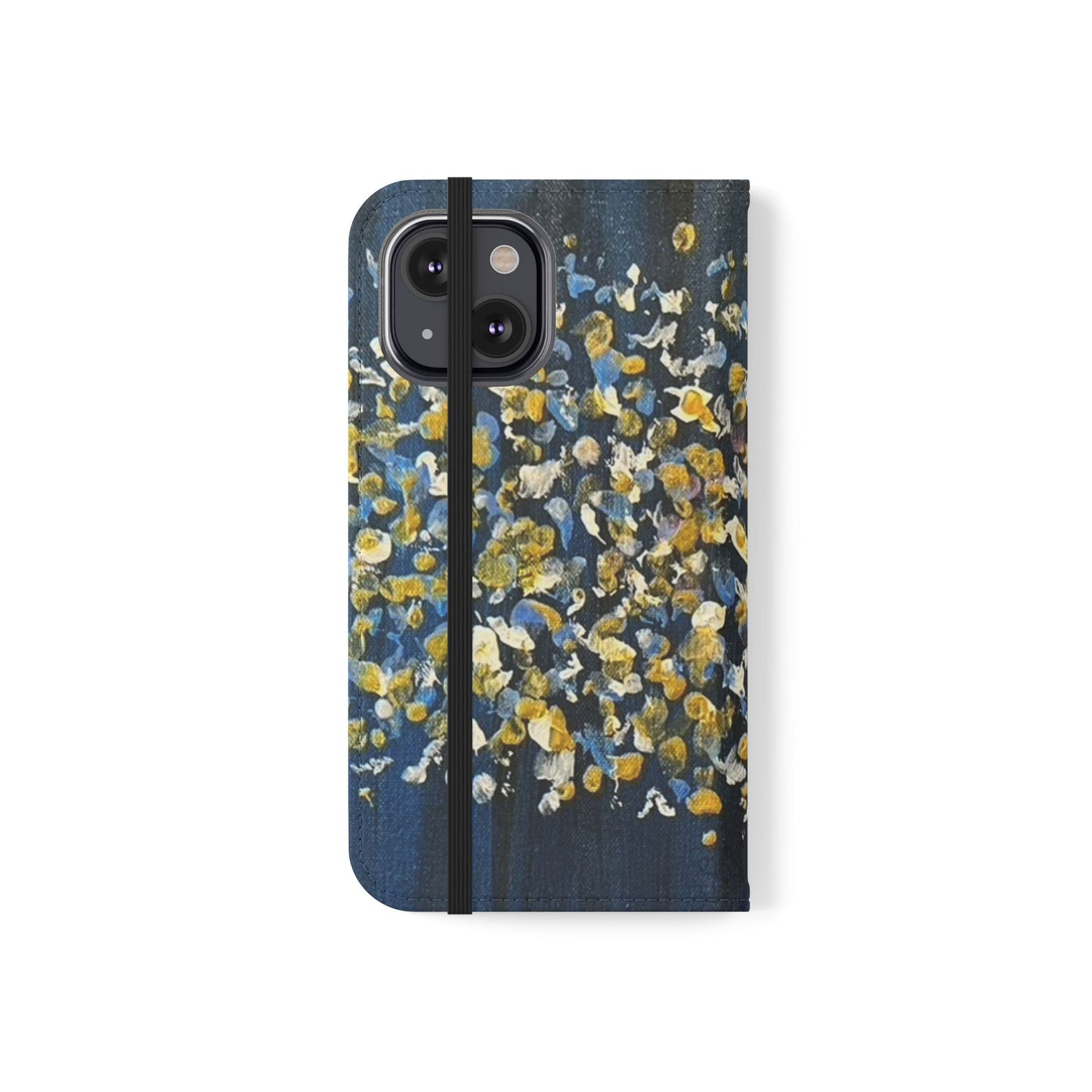 Flip Case-Blue Abstract