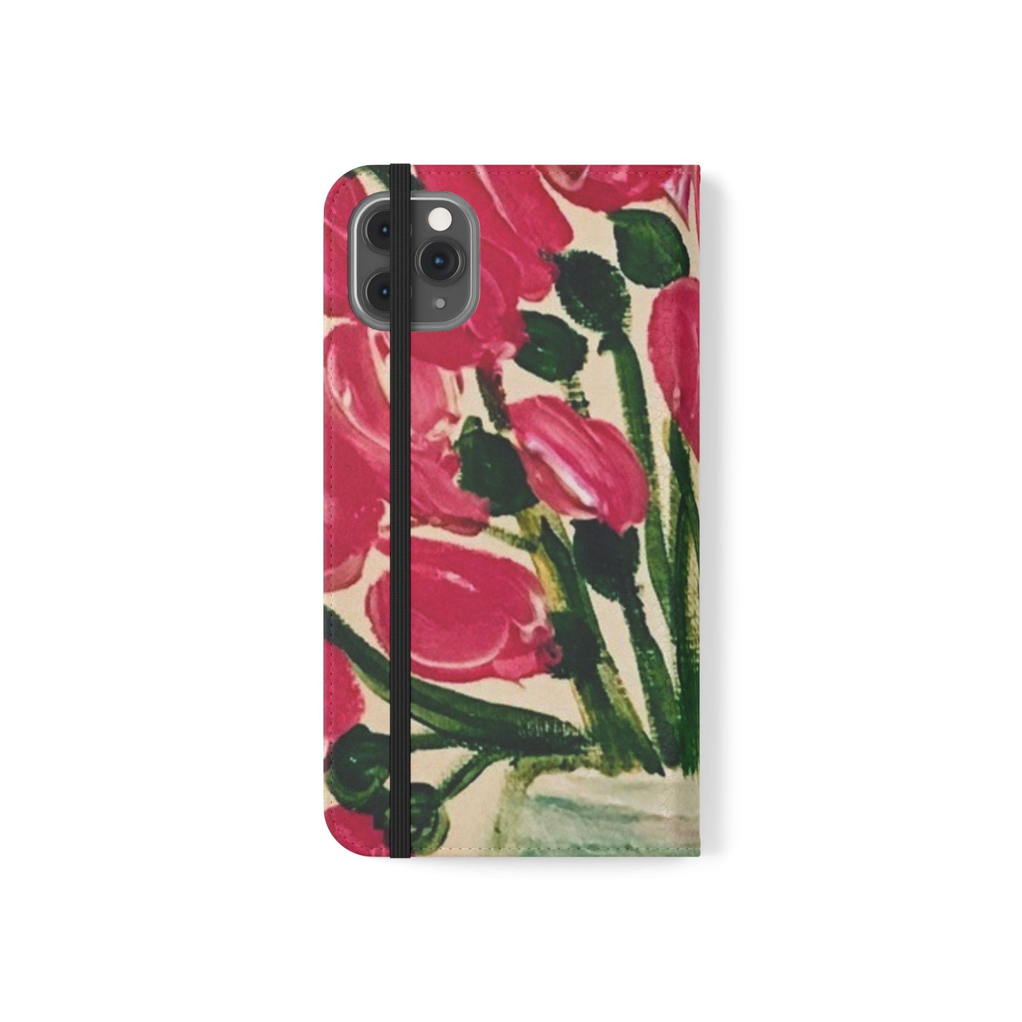 Flip Case-Pink Tulips