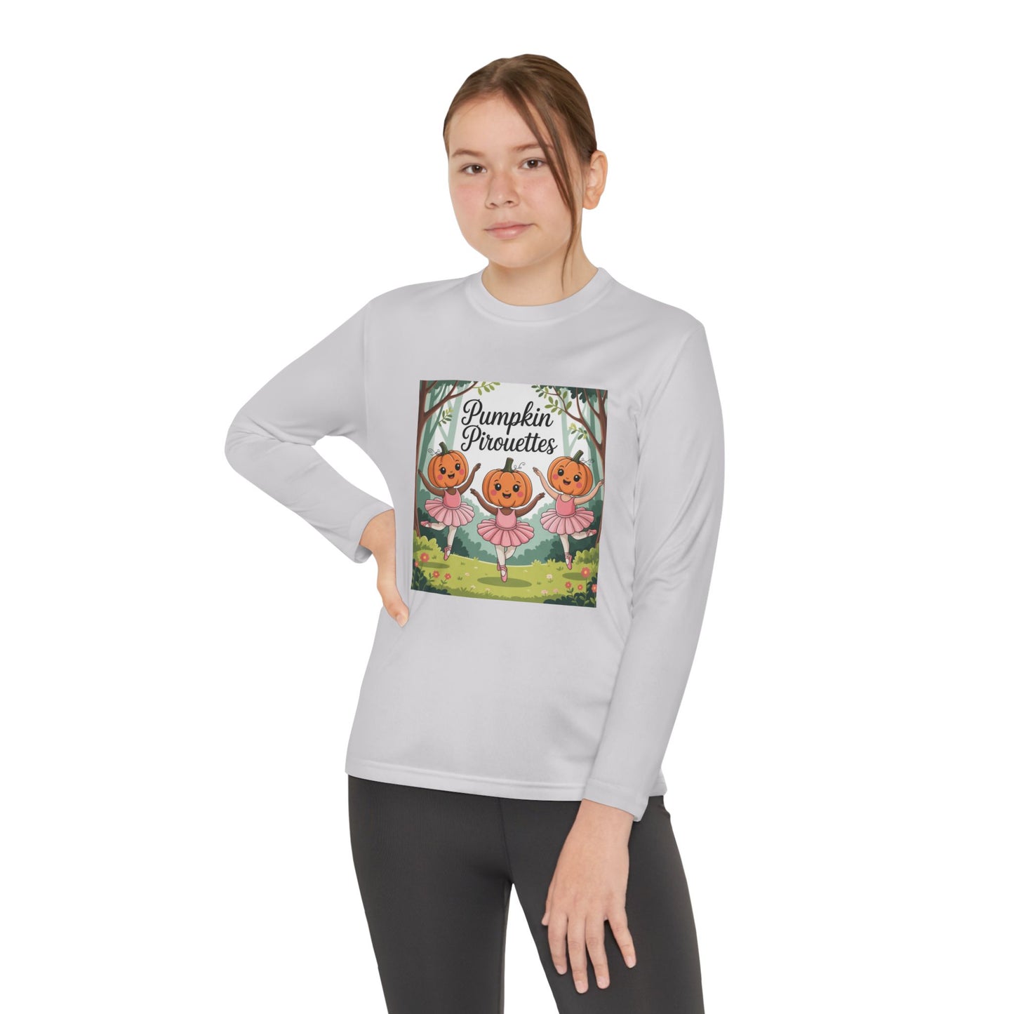 Girl's Long Sleeve Pumpkin Tee