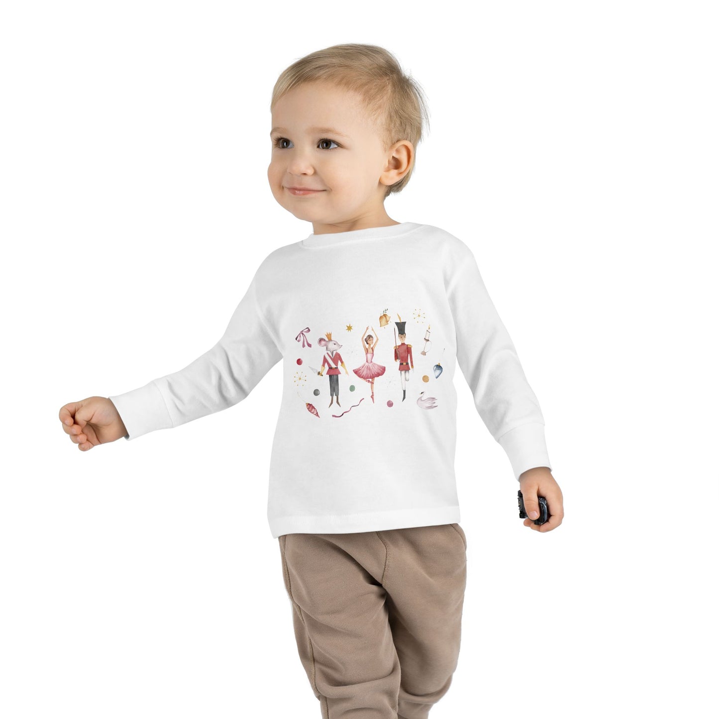 Cute Toddler Long Sleeve Tee ~  Nutcracker Ballet Graphic