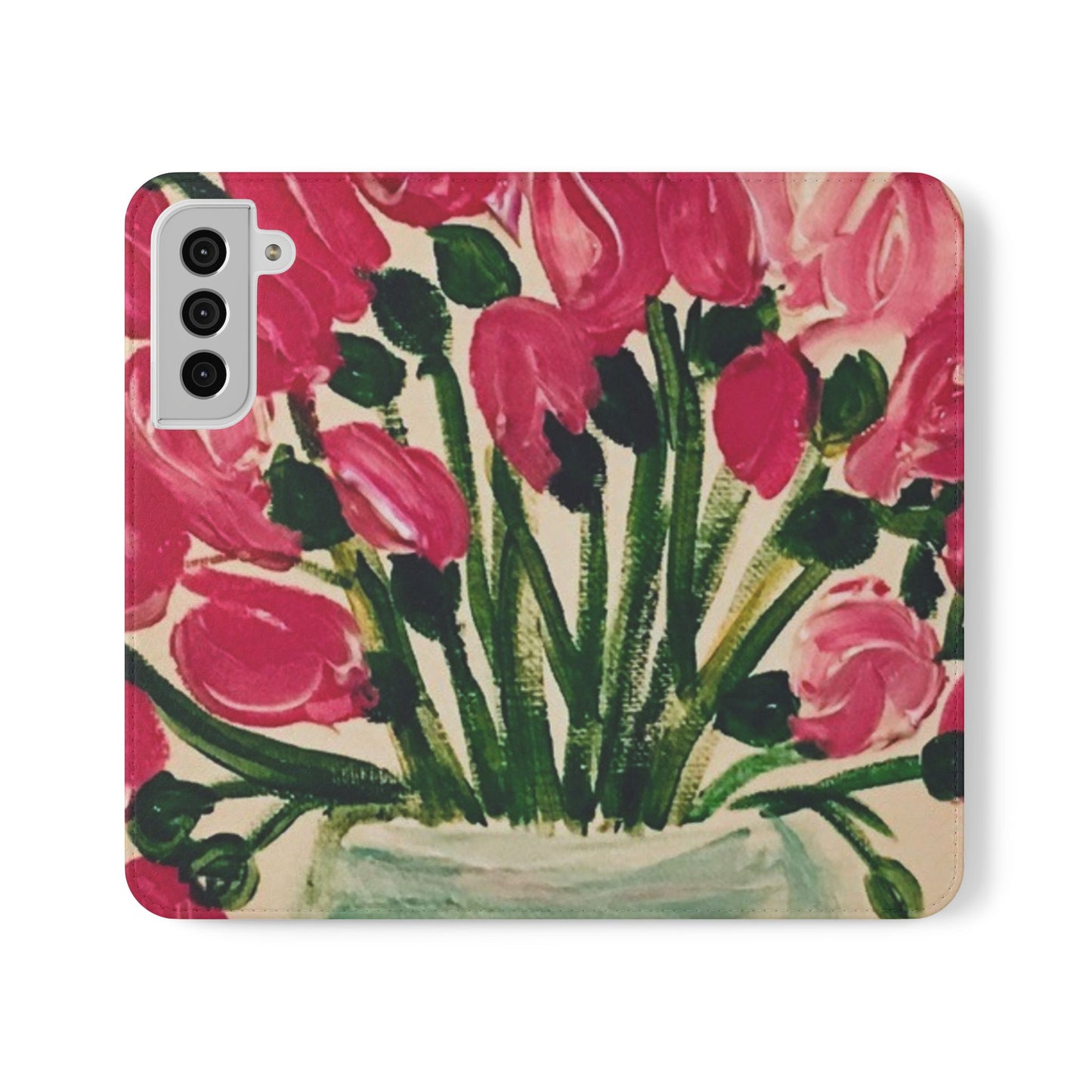 Flip Case-Pink Tulips
