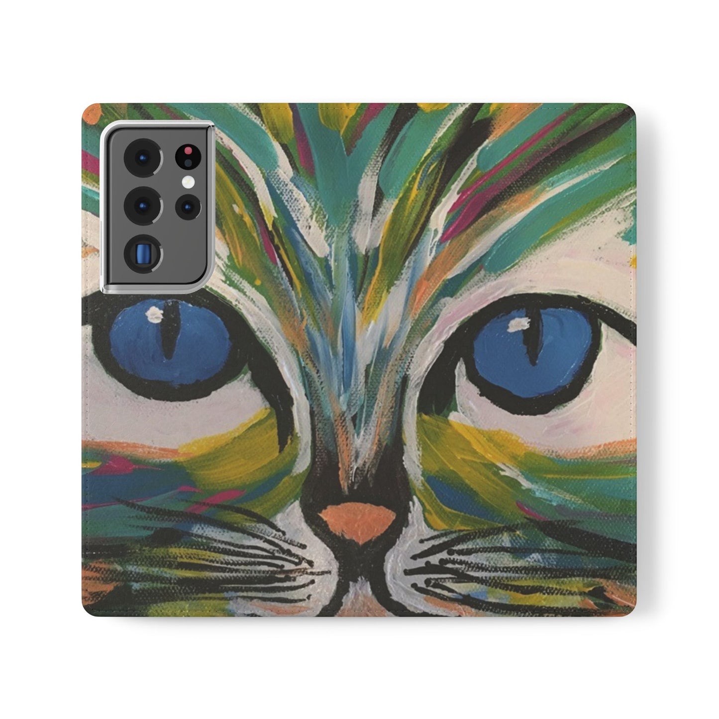 Flip Case-Blue Eyed Cat