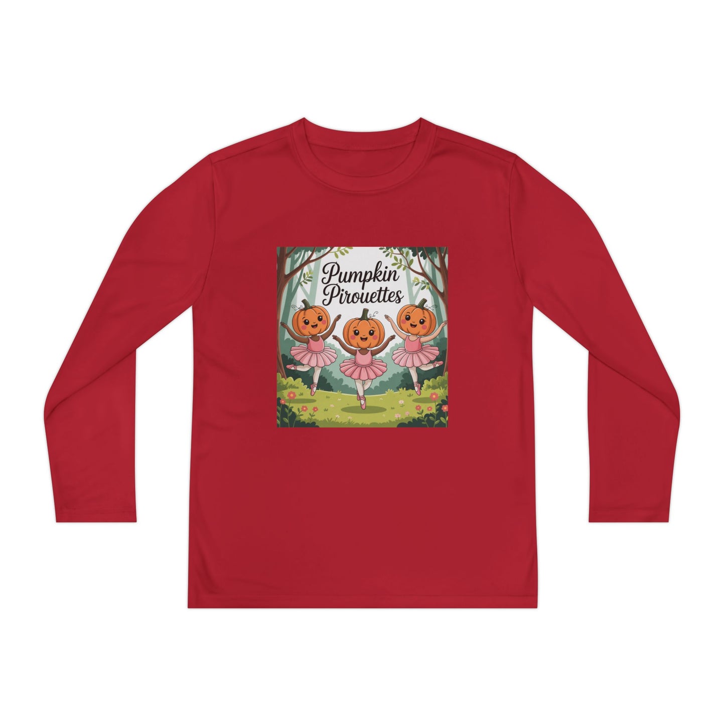Girl's Long Sleeve Pumpkin Tee