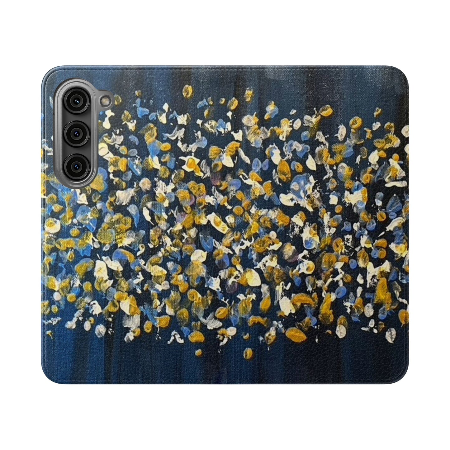 Flip Case-Blue Abstract
