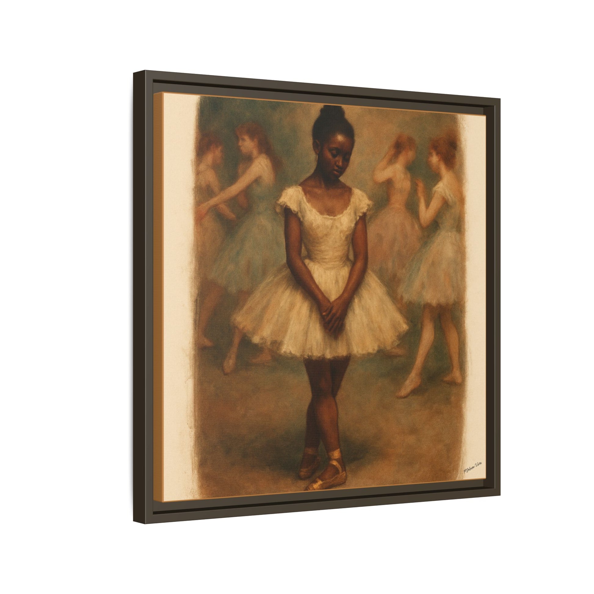 Framed Canvas Print~Ballerina Girl