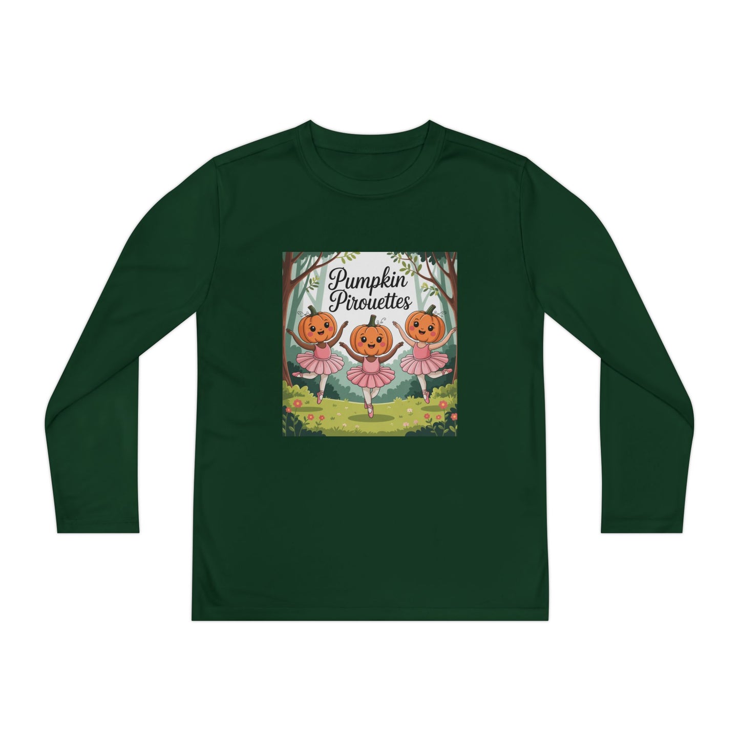 Girl's Long Sleeve Pumpkin Tee