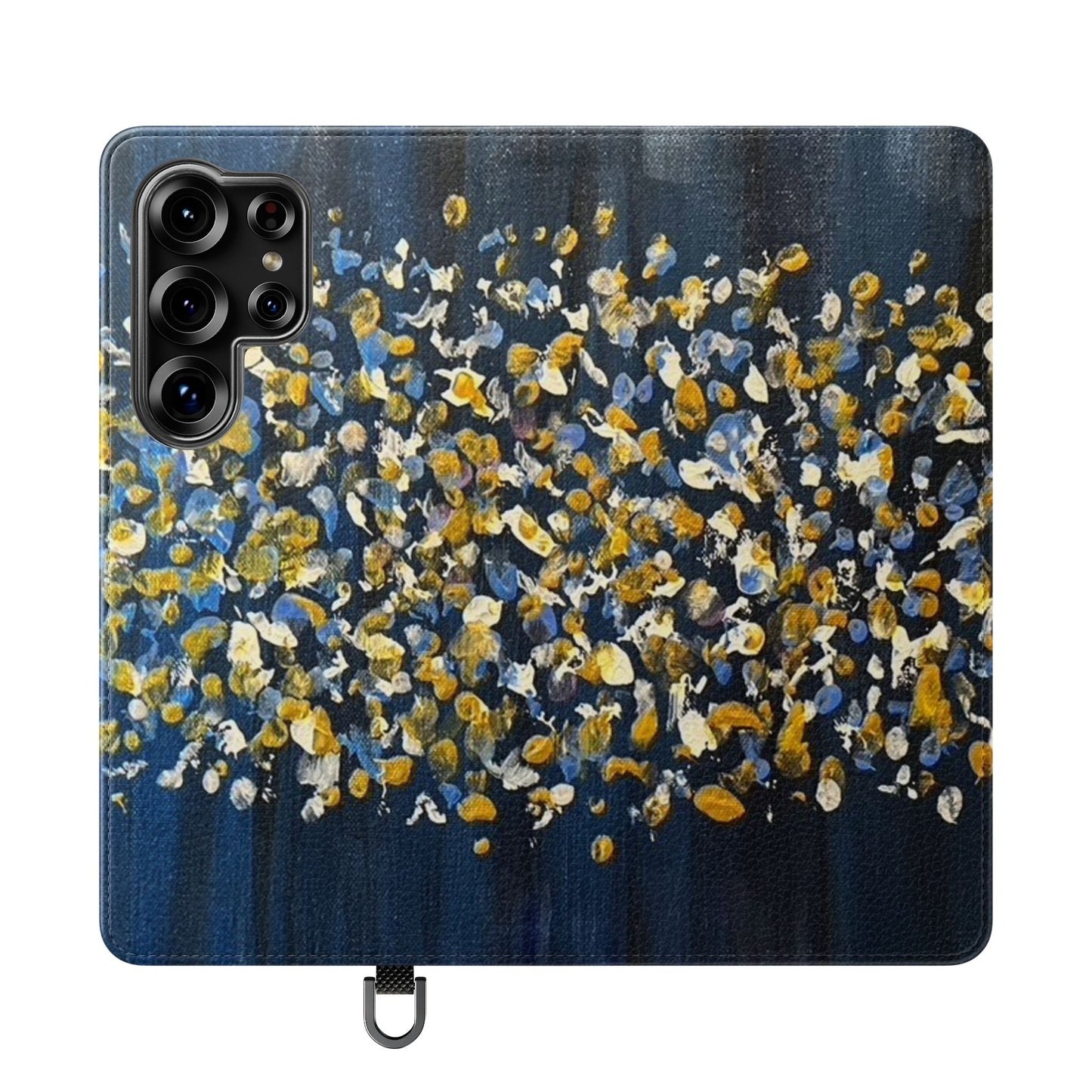 Flip Case-Blue Abstract