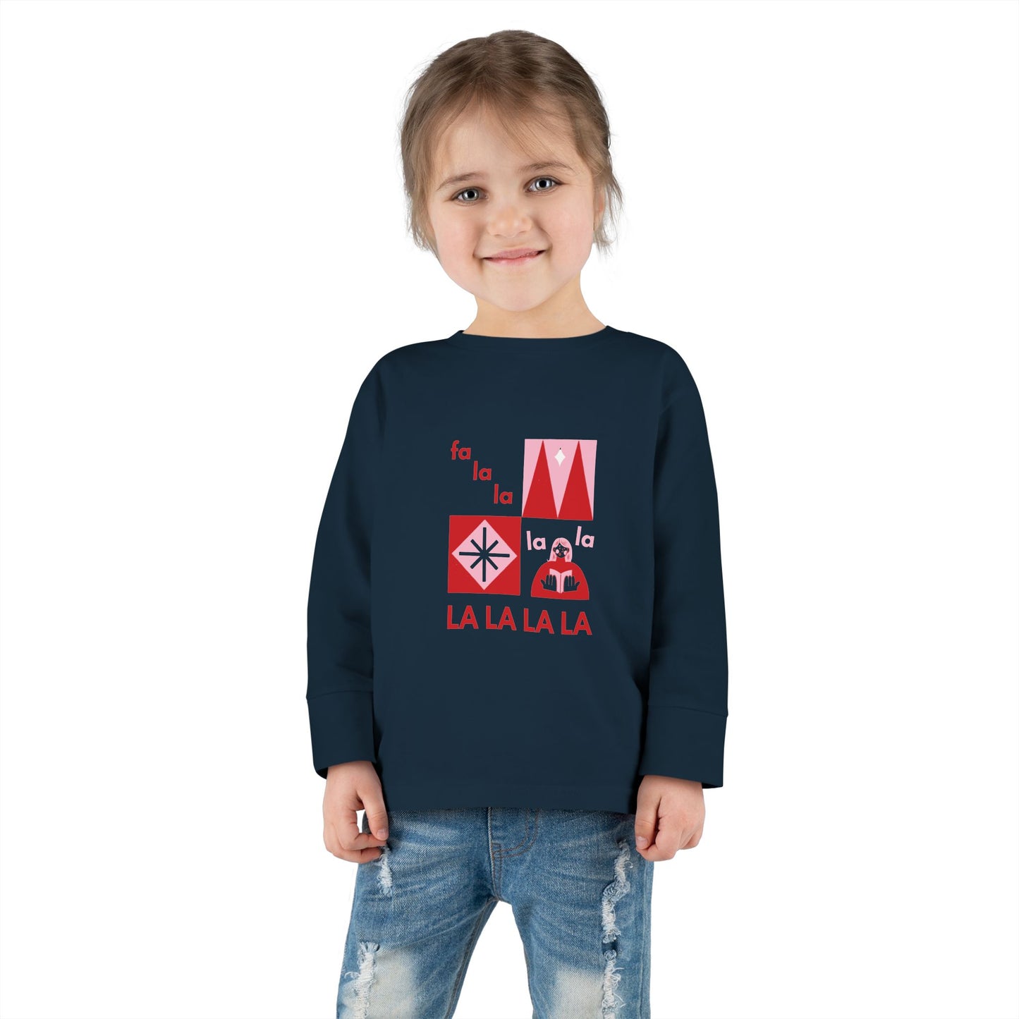 Cute Toddler Long Sleeve Tee ~ Christmas Carols