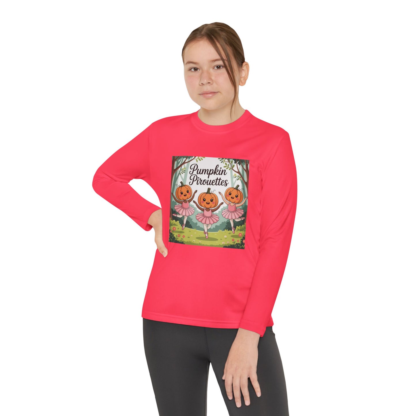 Girl's Long Sleeve Pumpkin Tee