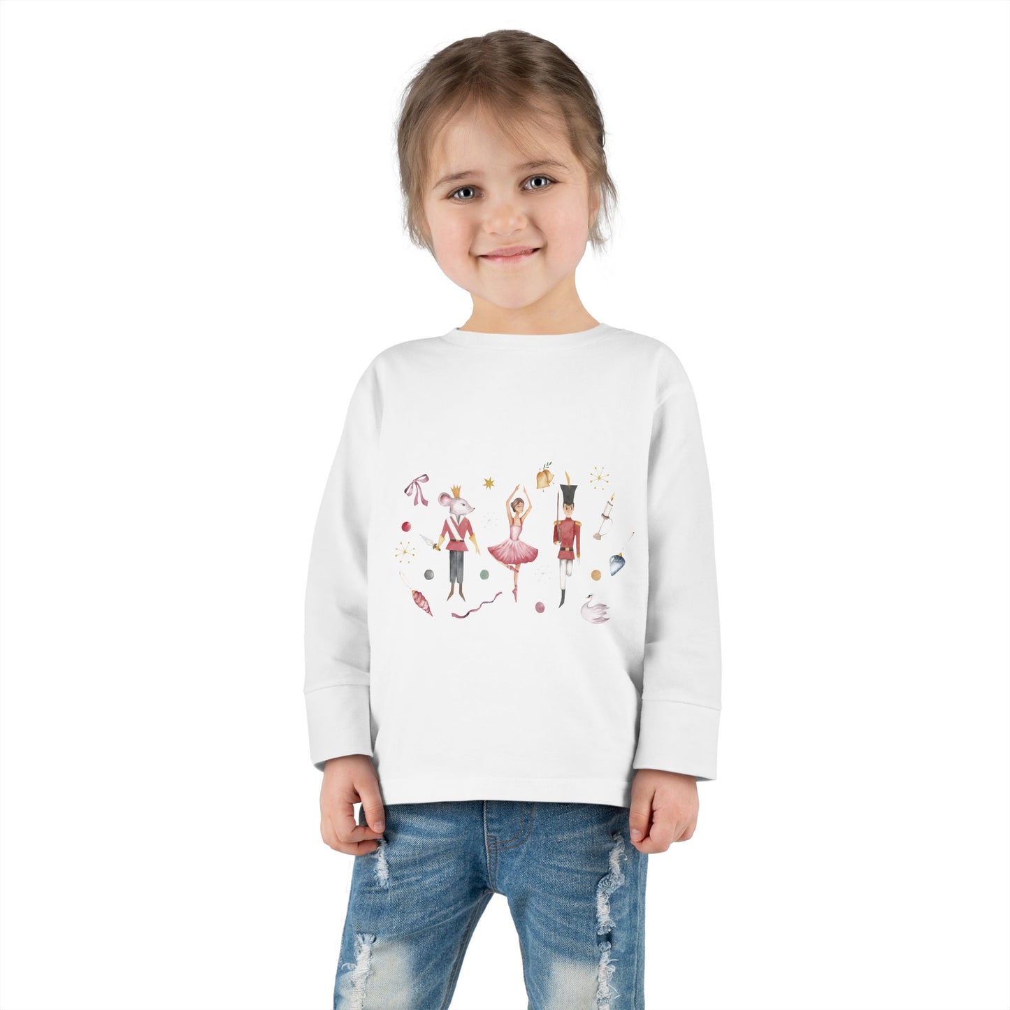 Cute Toddler Long Sleeve Tee ~  Nutcracker Ballet Graphic