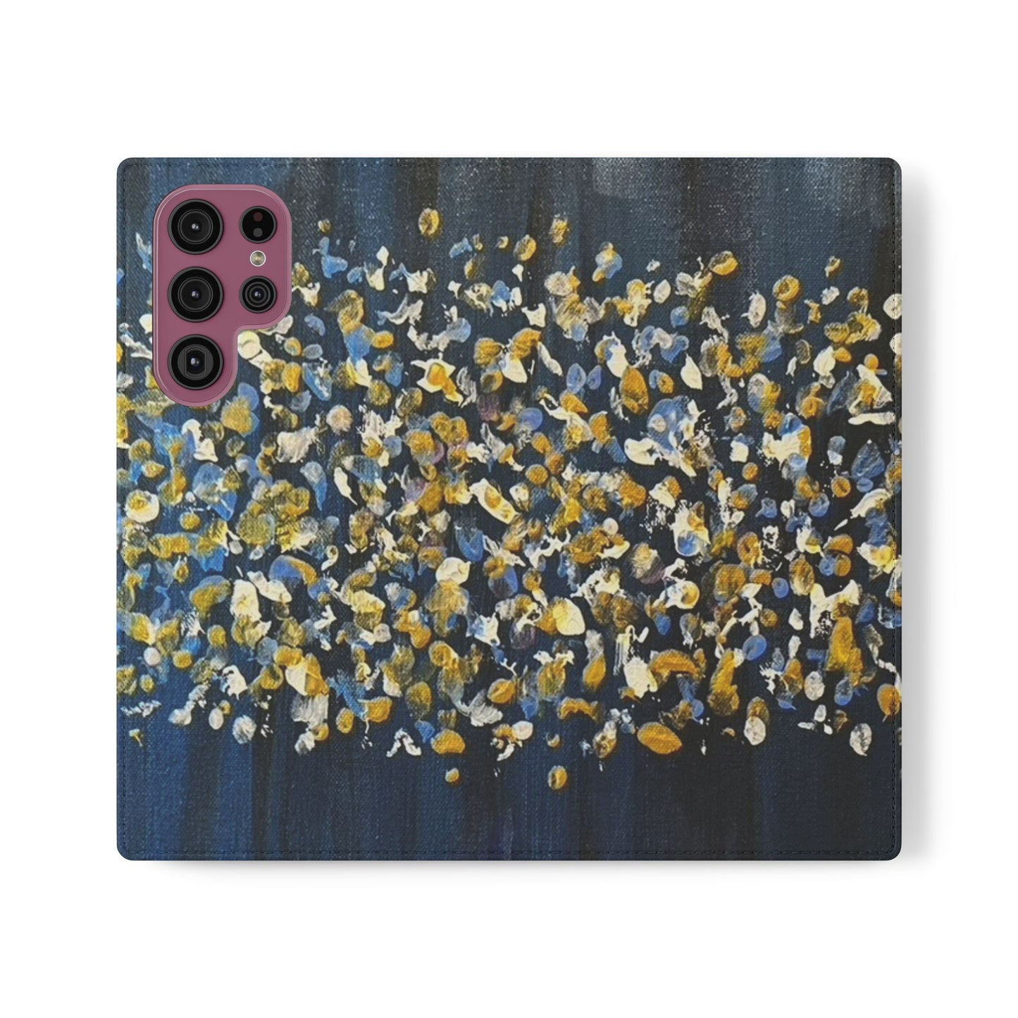 Flip Case-Blue Abstract