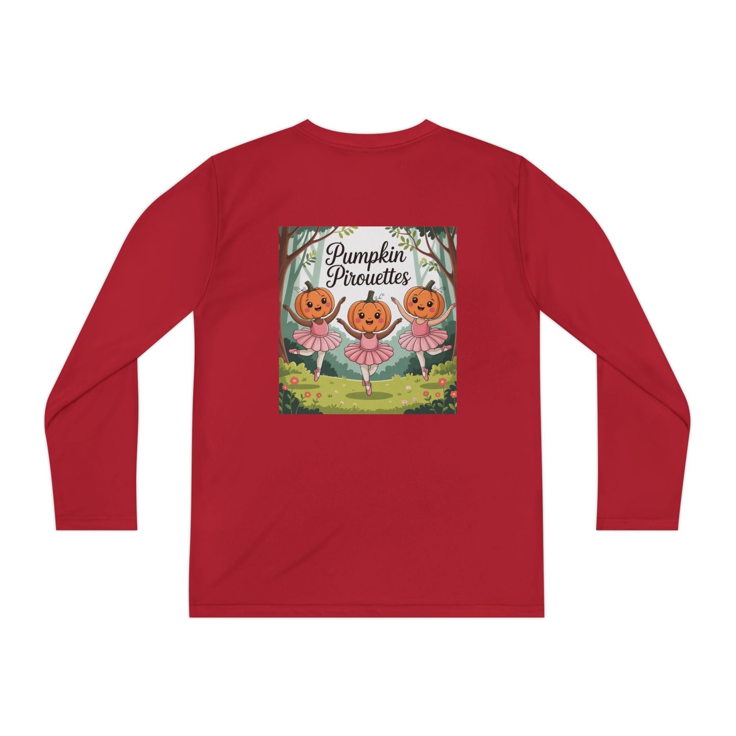 Girl's Long Sleeve Pumpkin Tee