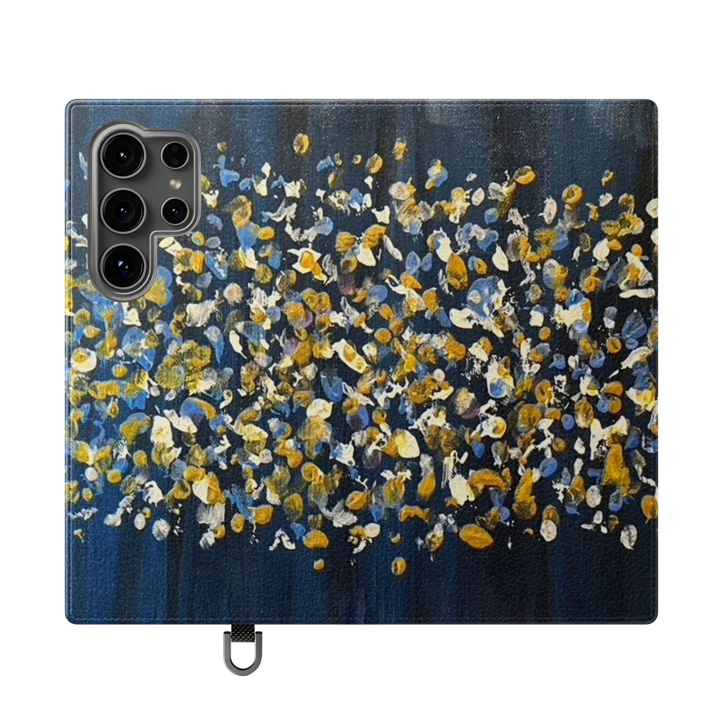 Flip Case-Blue Abstract