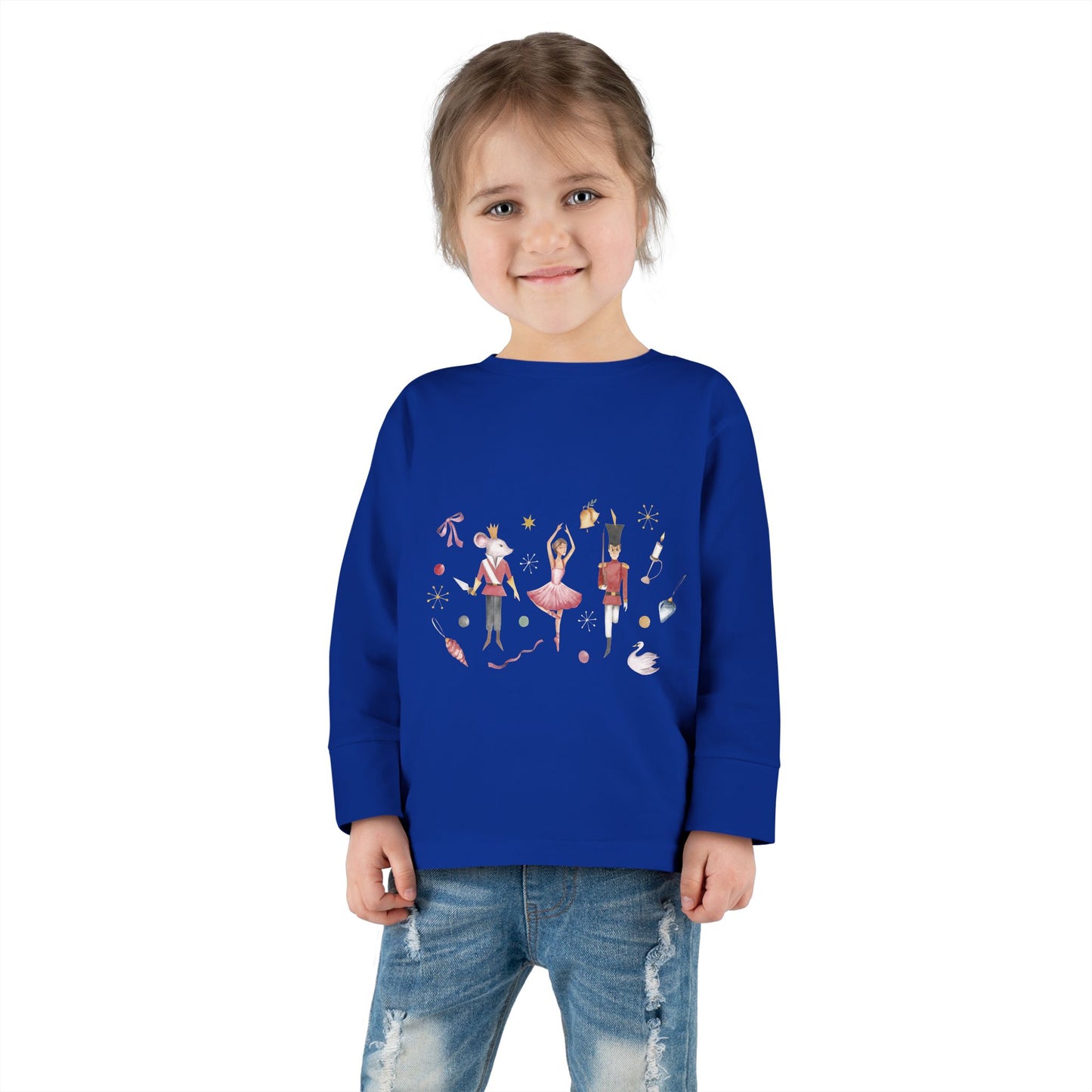 Cute Toddler Long Sleeve Tee ~  Nutcracker Ballet Graphic