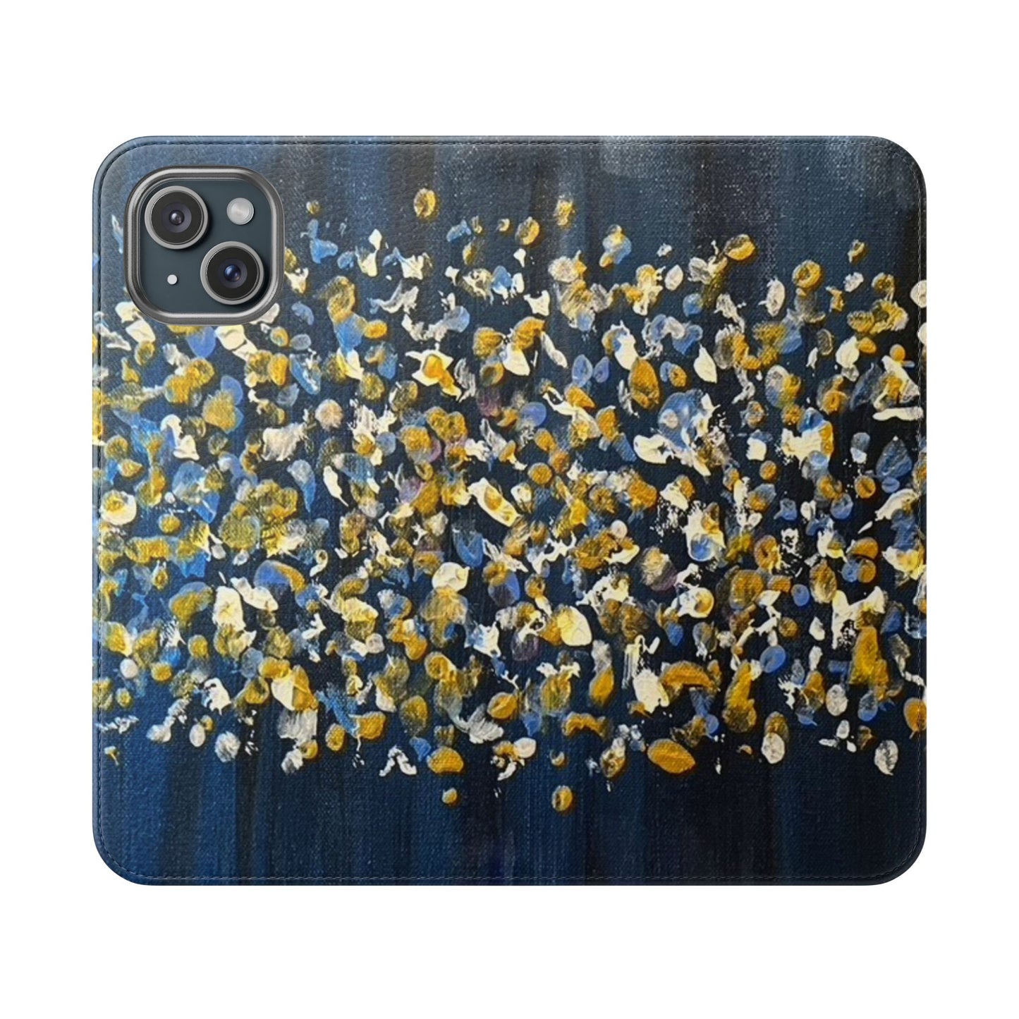 Flip Case-Blue Abstract