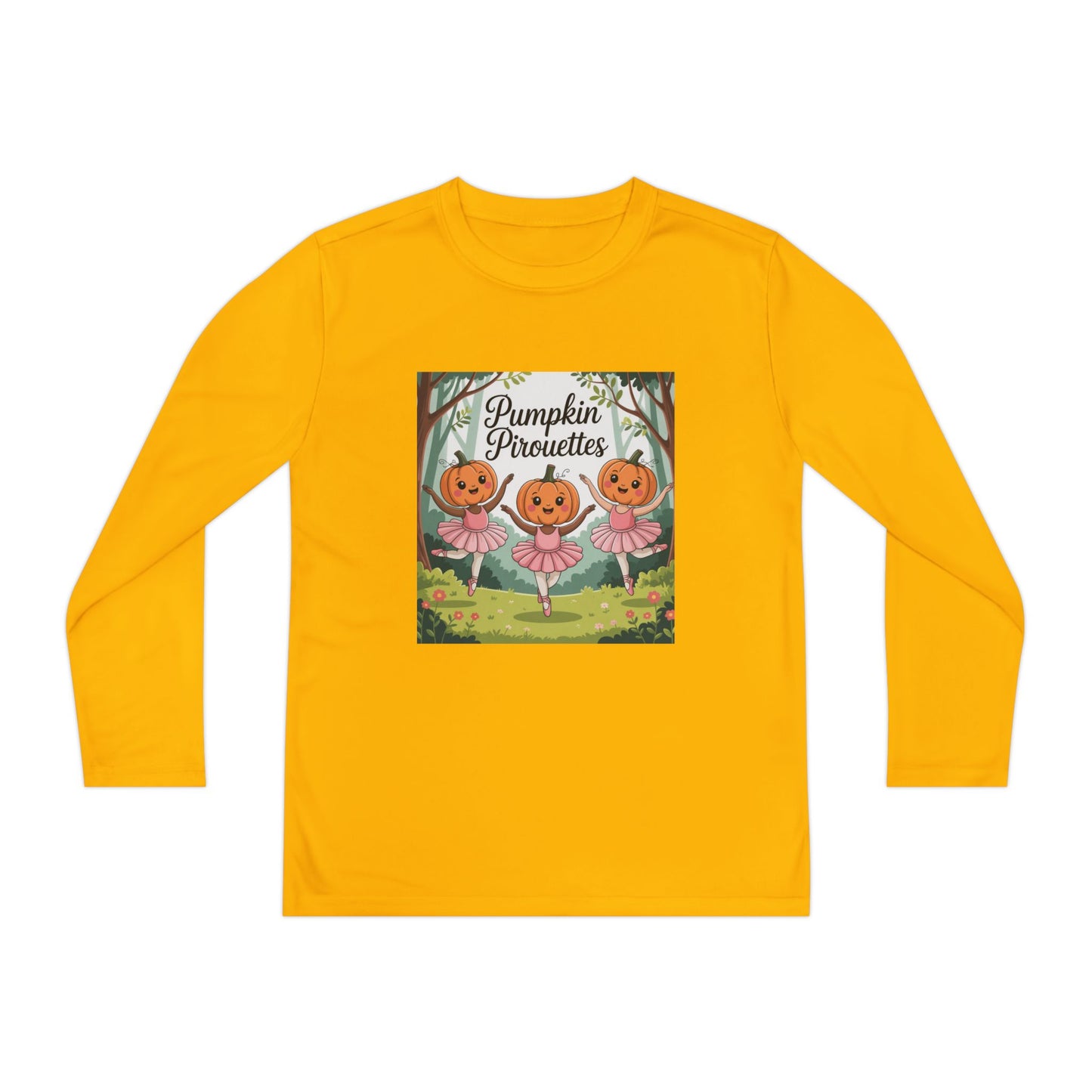 Girl's Long Sleeve Pumpkin Tee