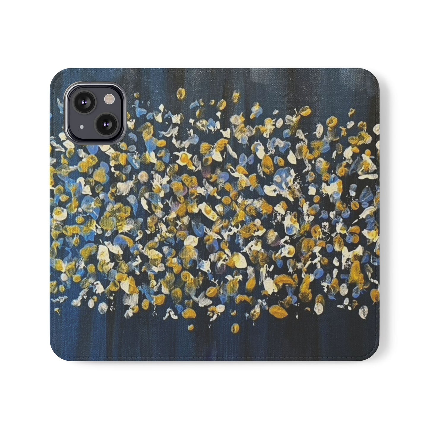 Flip Case-Blue Abstract