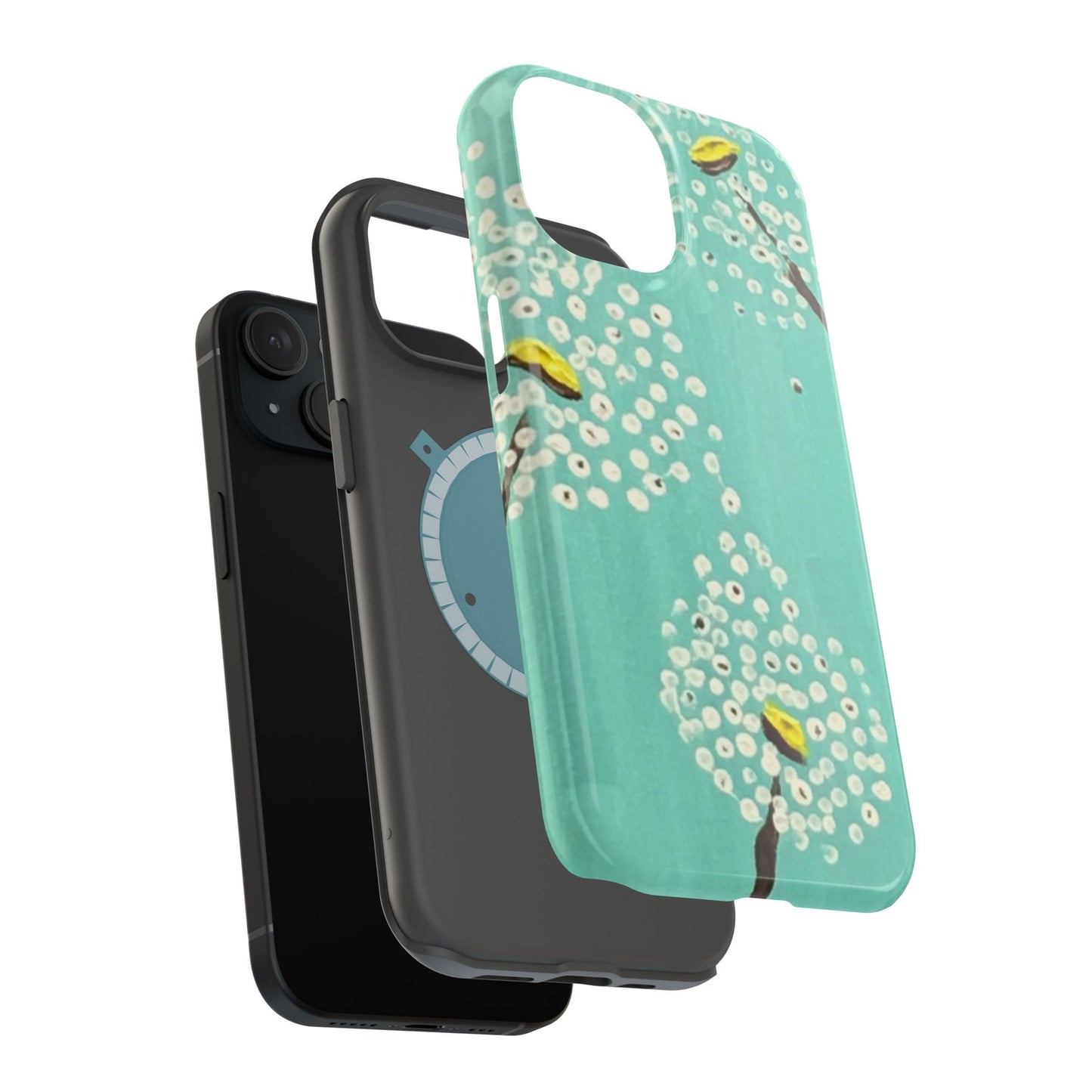 Magnetic Tough Cases-White Dandelions