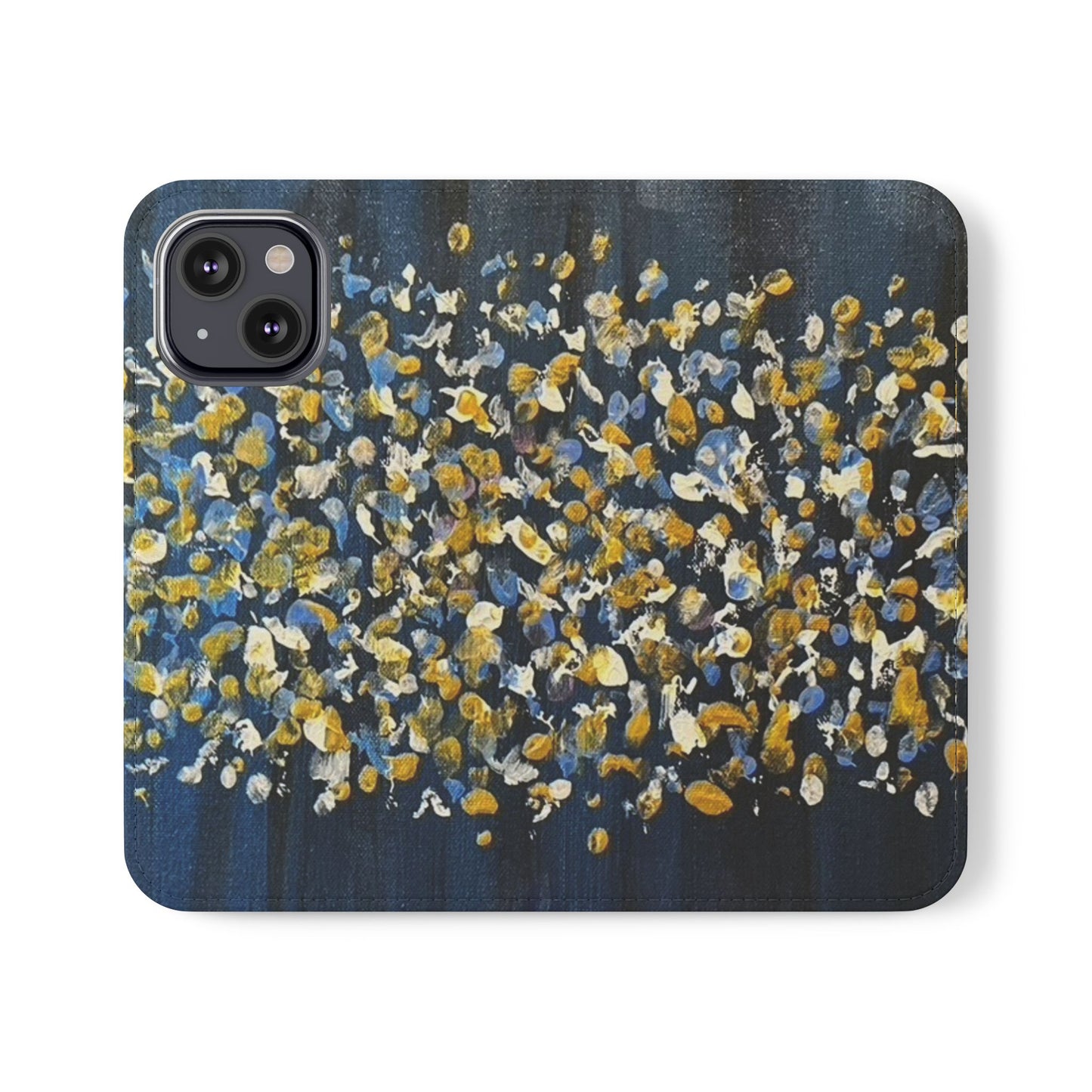 Flip Case-Blue Abstract