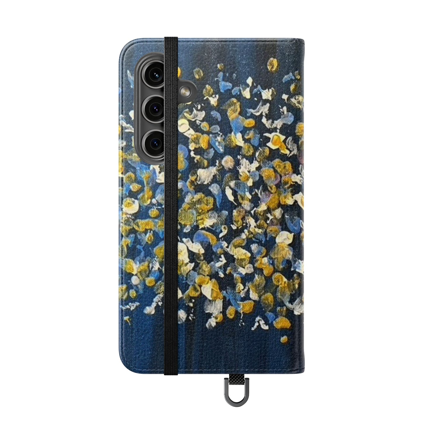 Flip Case-Blue Abstract