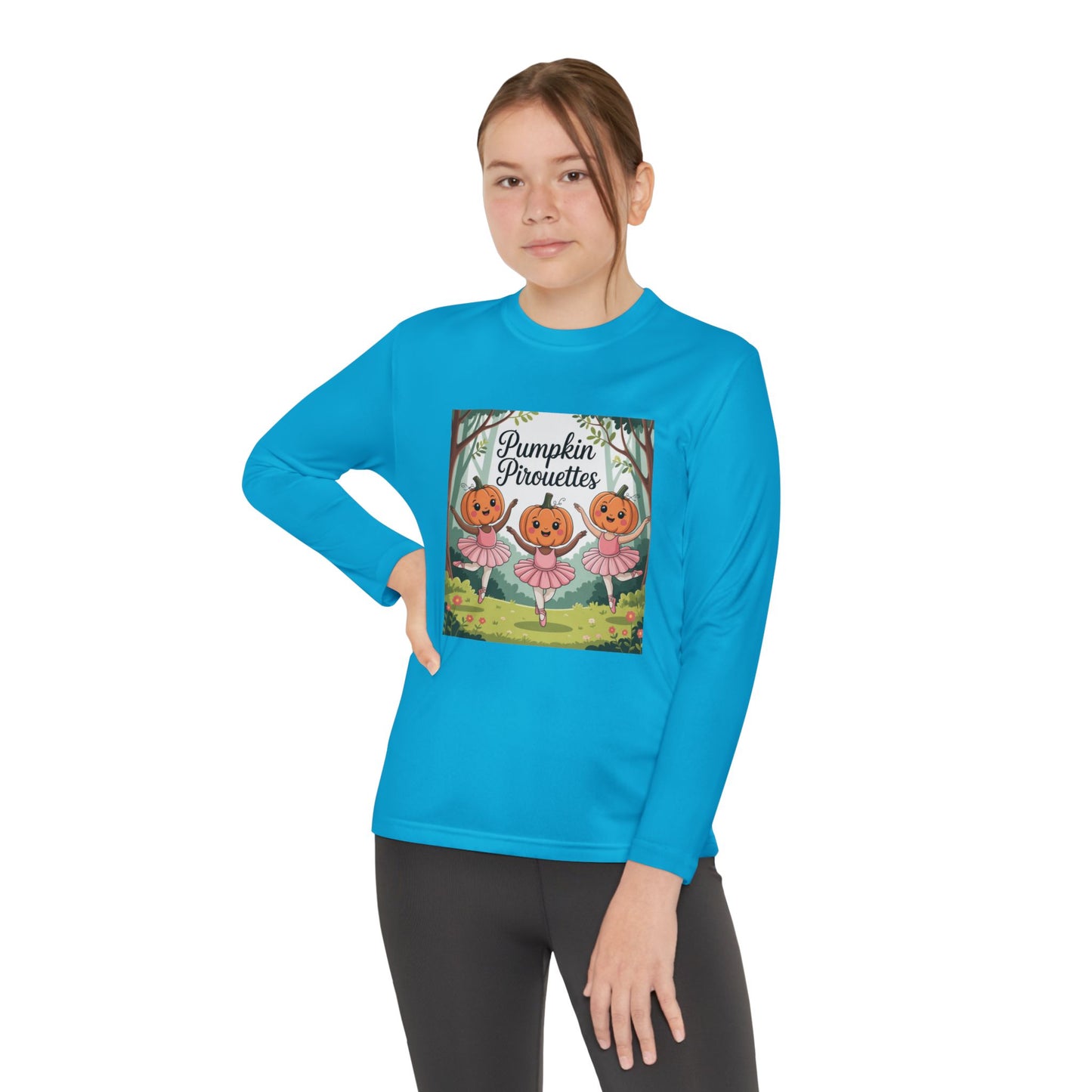 Girl's Long Sleeve Pumpkin Tee