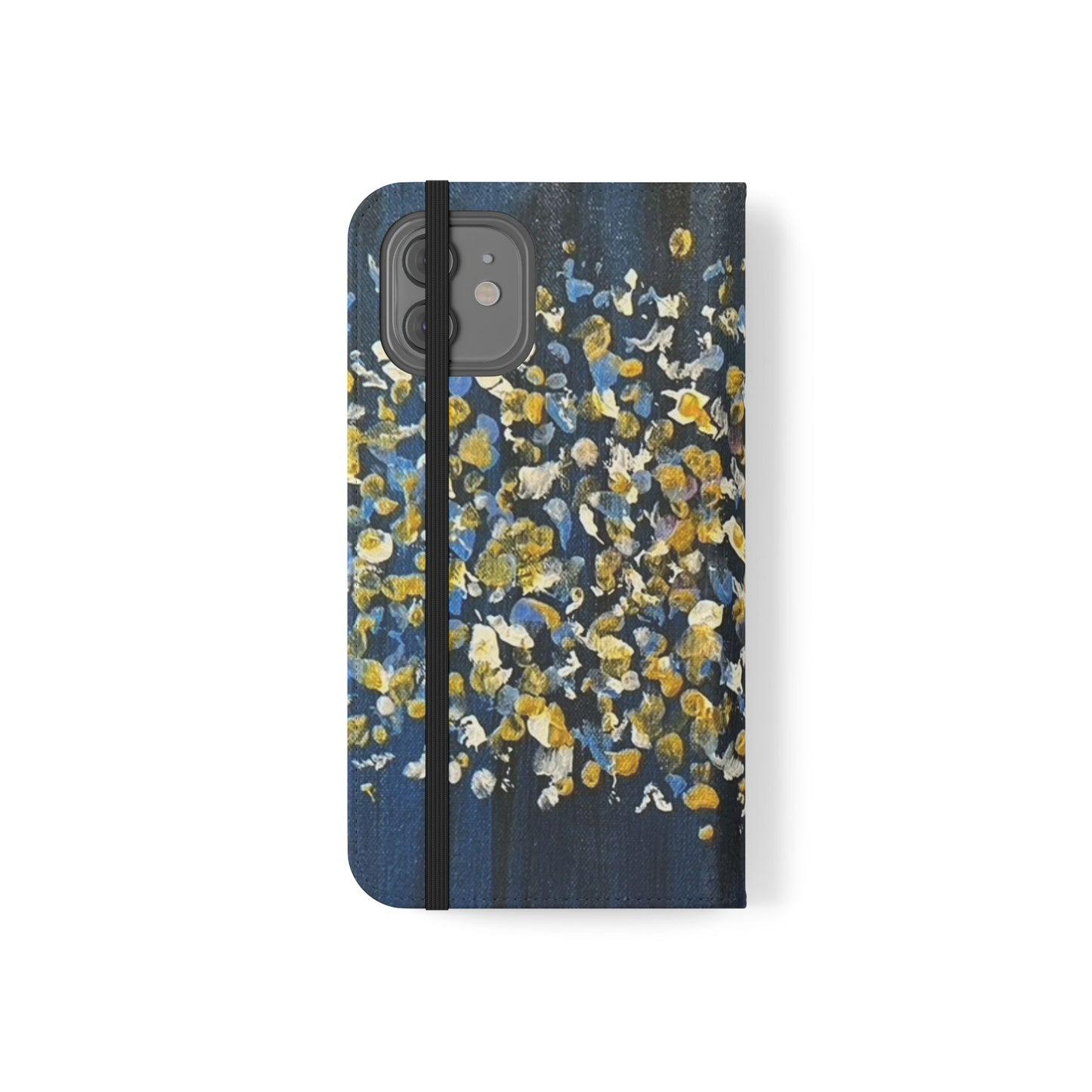 Flip Case-Blue Abstract