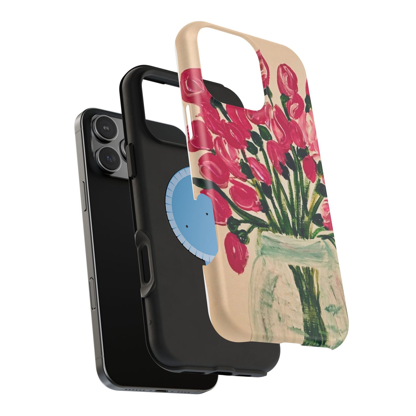 Magnetic Tough Case-Pink Tulips