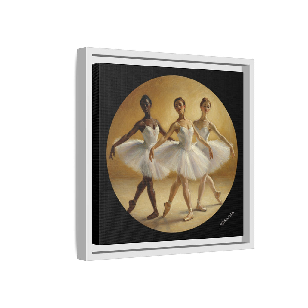 Framed Canvas Print~Pas de Trois