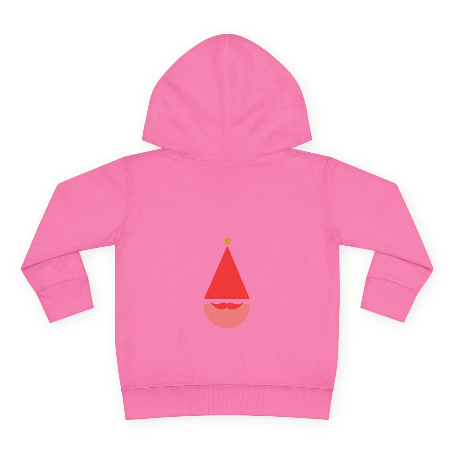 Toddler Hoodie ~ Pink Christmas Tree & Jolly Santa