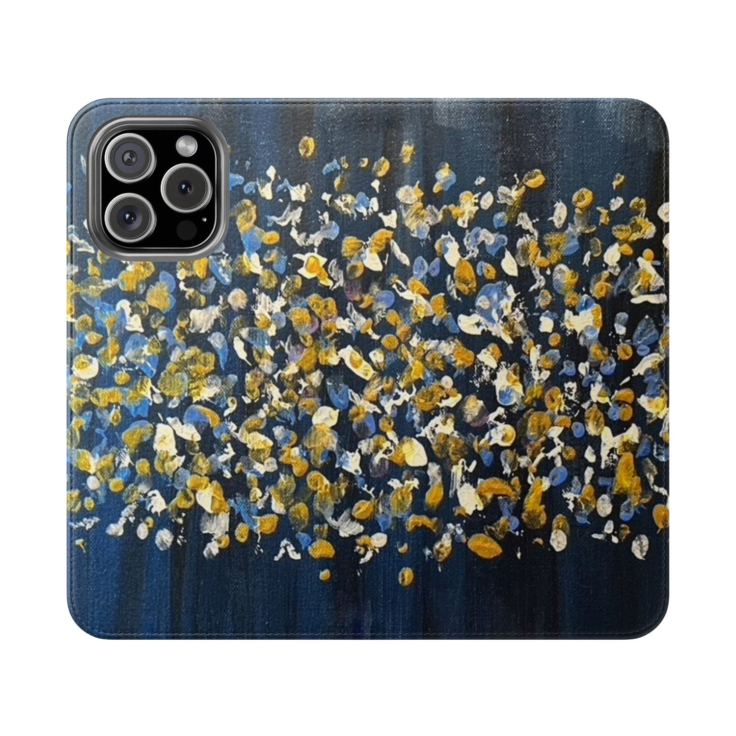 Flip Case-Blue Abstract
