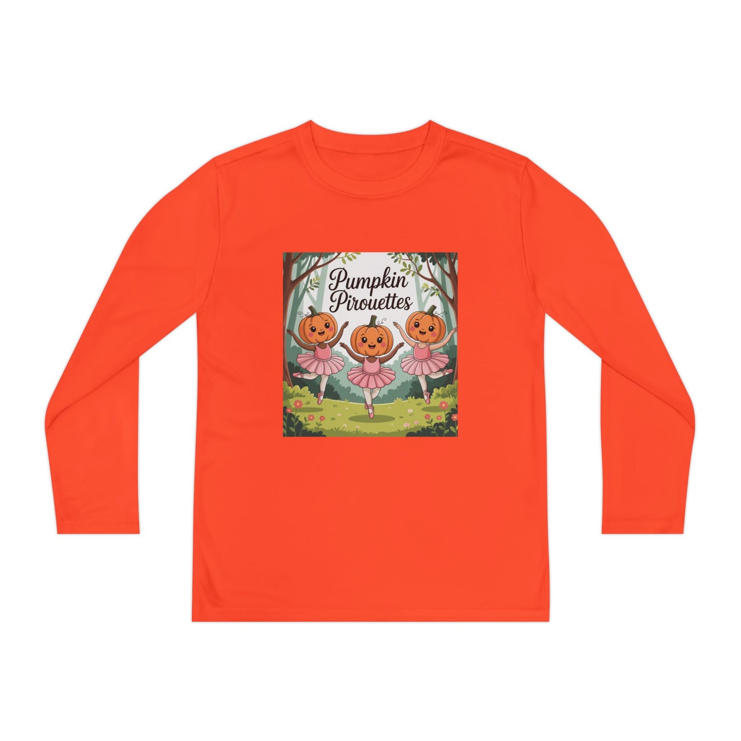 Girl's Long Sleeve Pumpkin Tee